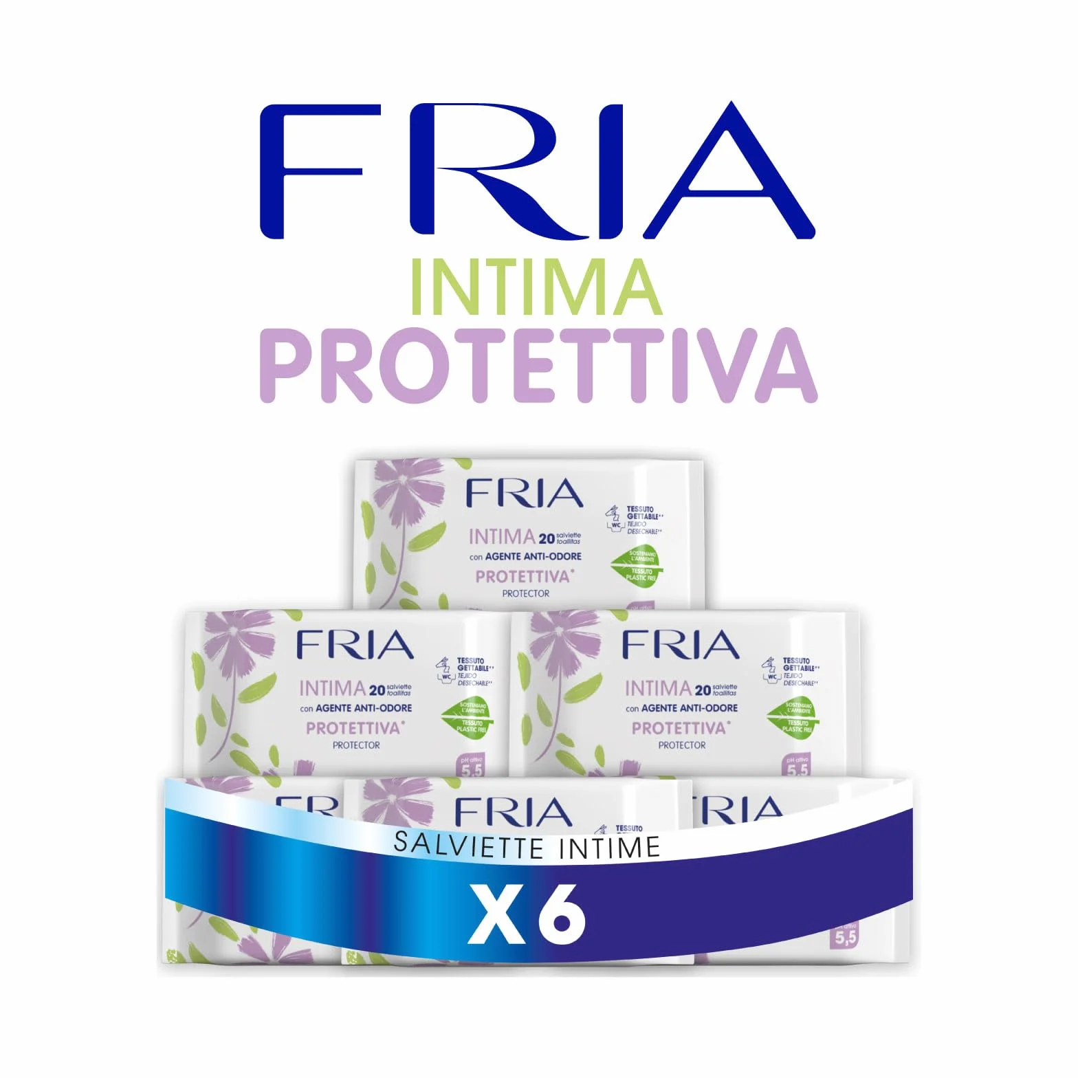 Fria Chusteczki ochronne do higieny intymnej 120 sztuk