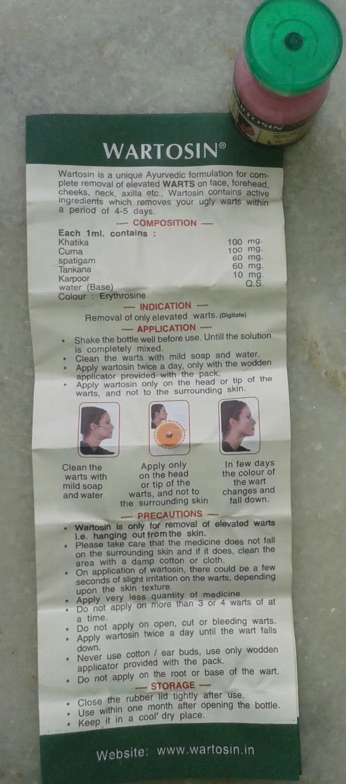 Wartosin Wart Remover Ayurvedic 3 ml