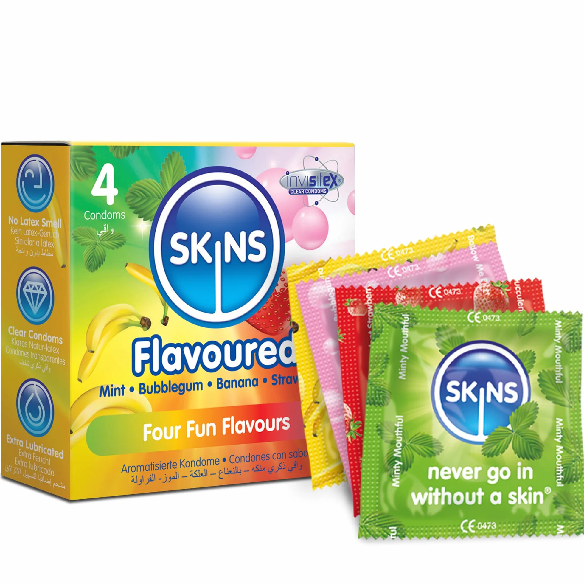 Skins Flavoured prezerwatywy 4 szt