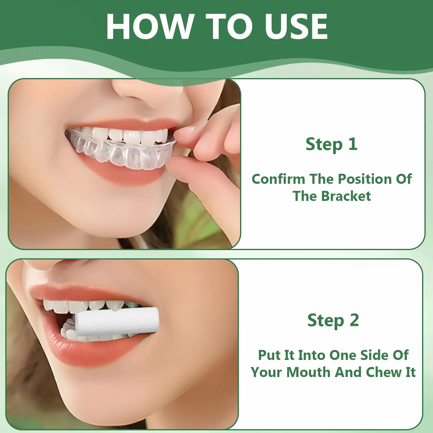 Aligners Chewies, 20 sztuk, wielokrotnego użytku, do foteli, nadaje się do prania, do Aligner Chompers, szelki do gryzienia dla Aligner Chompers, pomoc do żucia (białe)