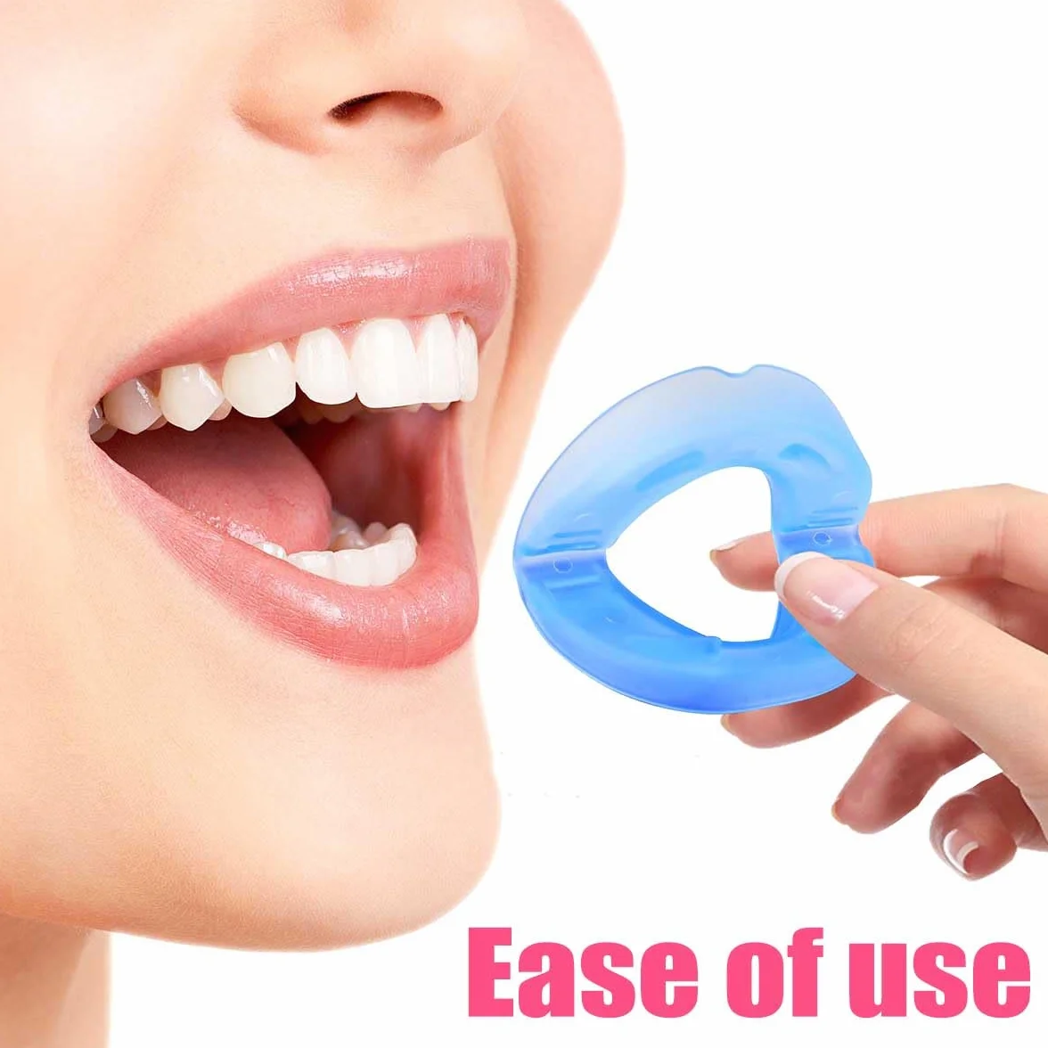 Anti-Snoring Mouthpiece,Food Grade Silicone Material Snore Mouth Guard,Instantly Quiet Antisnoring Device Mouthpiece,Make The Night Quiet,Universal Size for Women & Men (2pcs)
