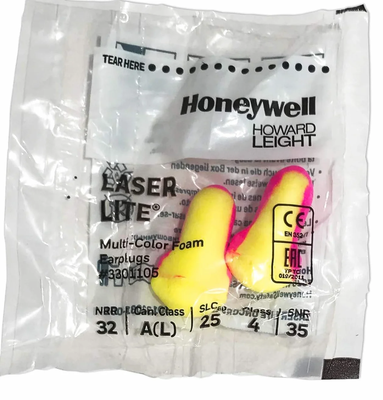 Howard Leight Laser Lite miękkie piankowe zatyczki do uszu SNR 35 dB 30 par