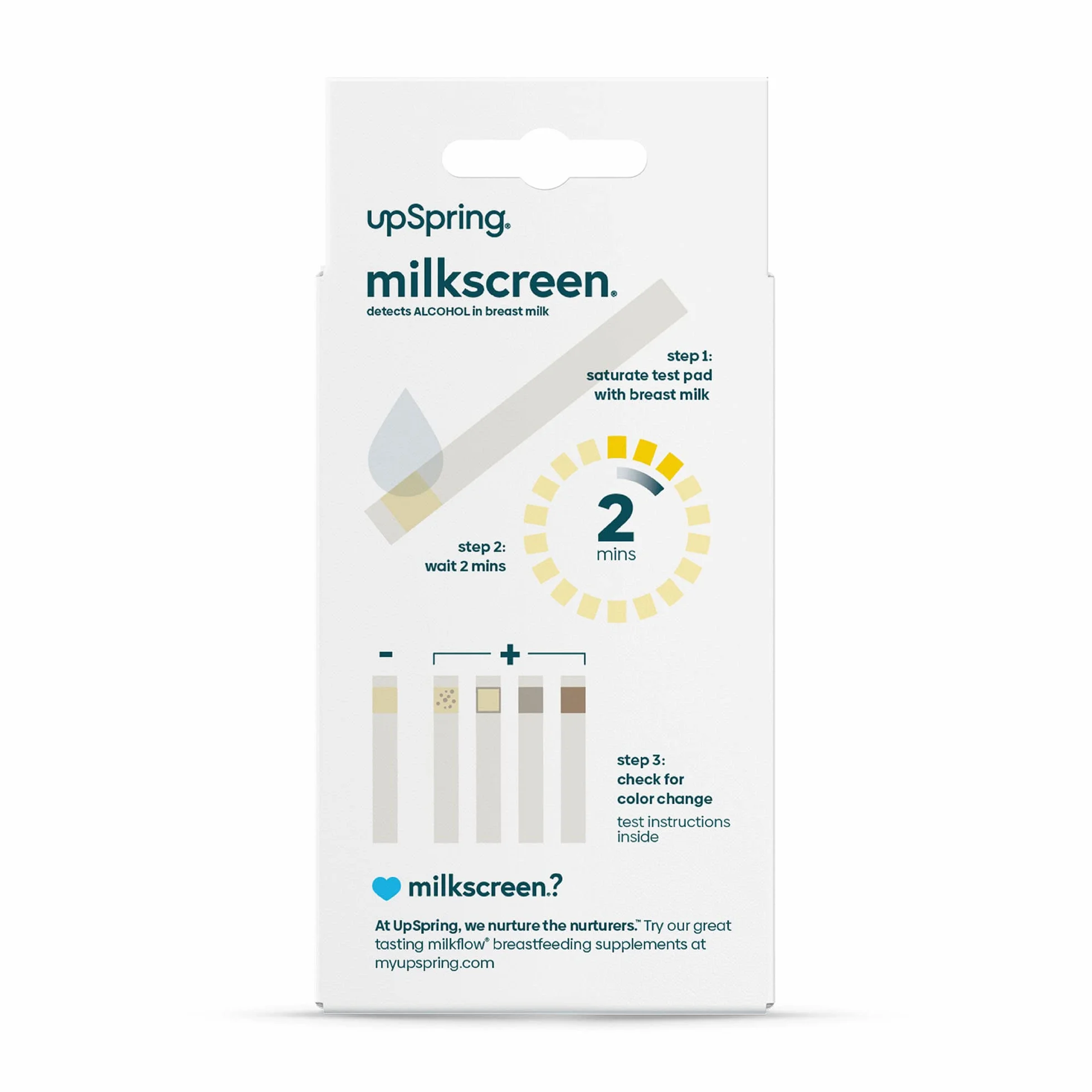 UpSpring Baby Milkscreen paski testowe na alkohol, 30 sztuk