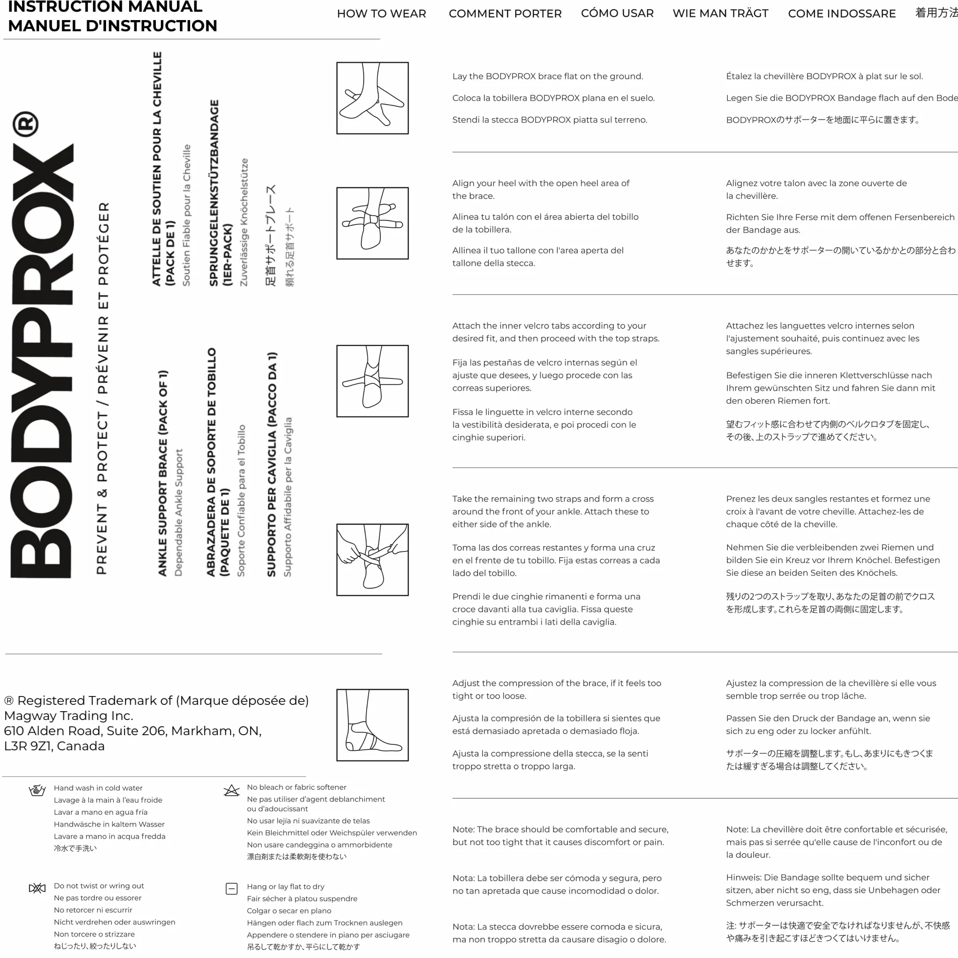 Bodyprox uchwyt na kostkę, oddychająca tuleja neoprenowa, regulowana okładka!