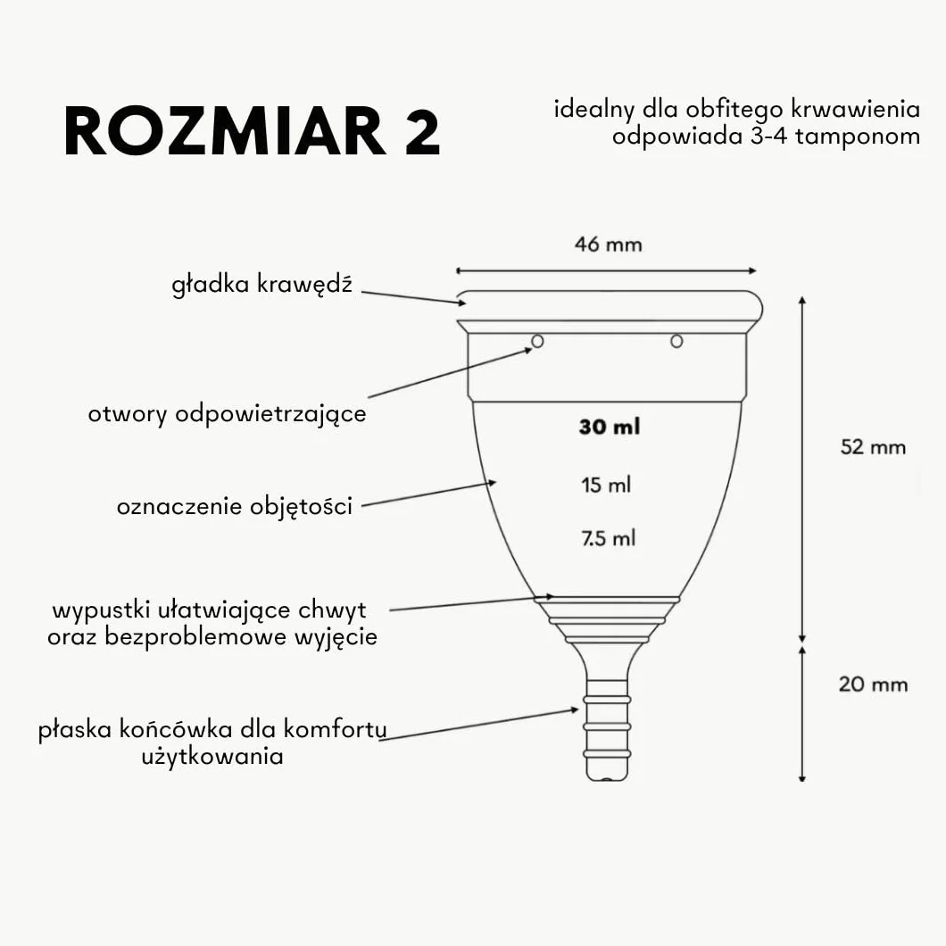 Lunette Kubeczek Menstruacyjny-Wielorazowy – Silikon Medyczny bez BPA – do 12 Godzin Komfortu – Alternatywa dla Tamponów – Wyprodukowany w Finlandii – Rozmiar 2 Violet