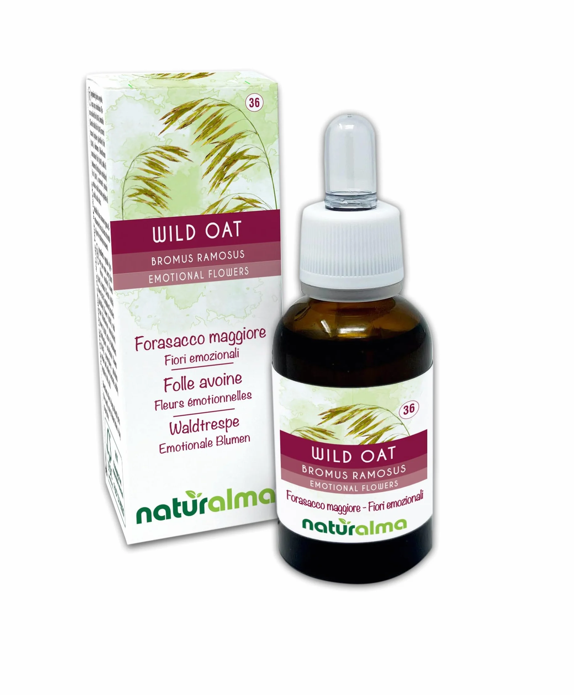 Naturalma Krople 30 ml Płynny ekstrakt bezalkoholowy Esencje kwiatowe Wegański