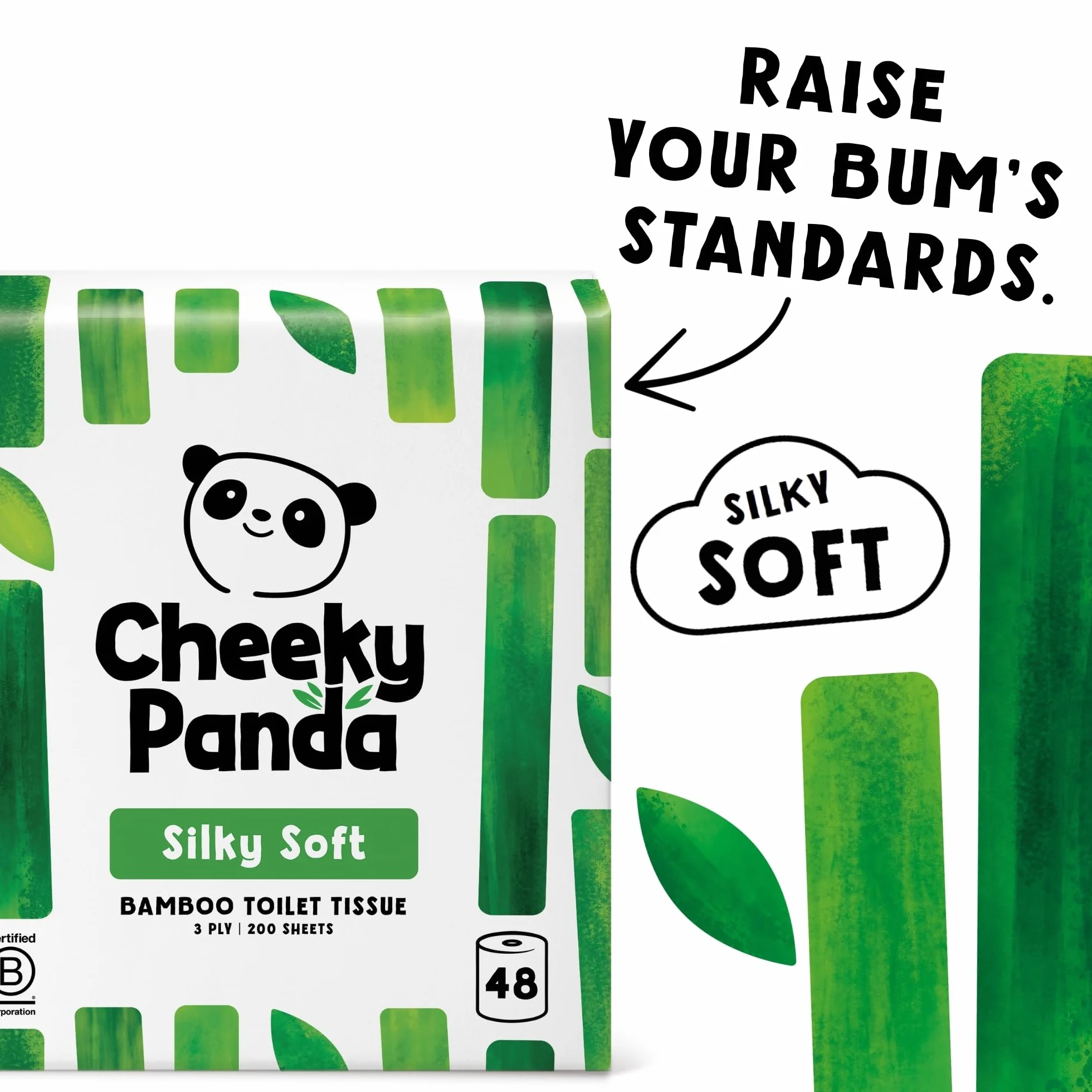 The Cheeky Panda Papier Toaletowy 48 Rolek Biały