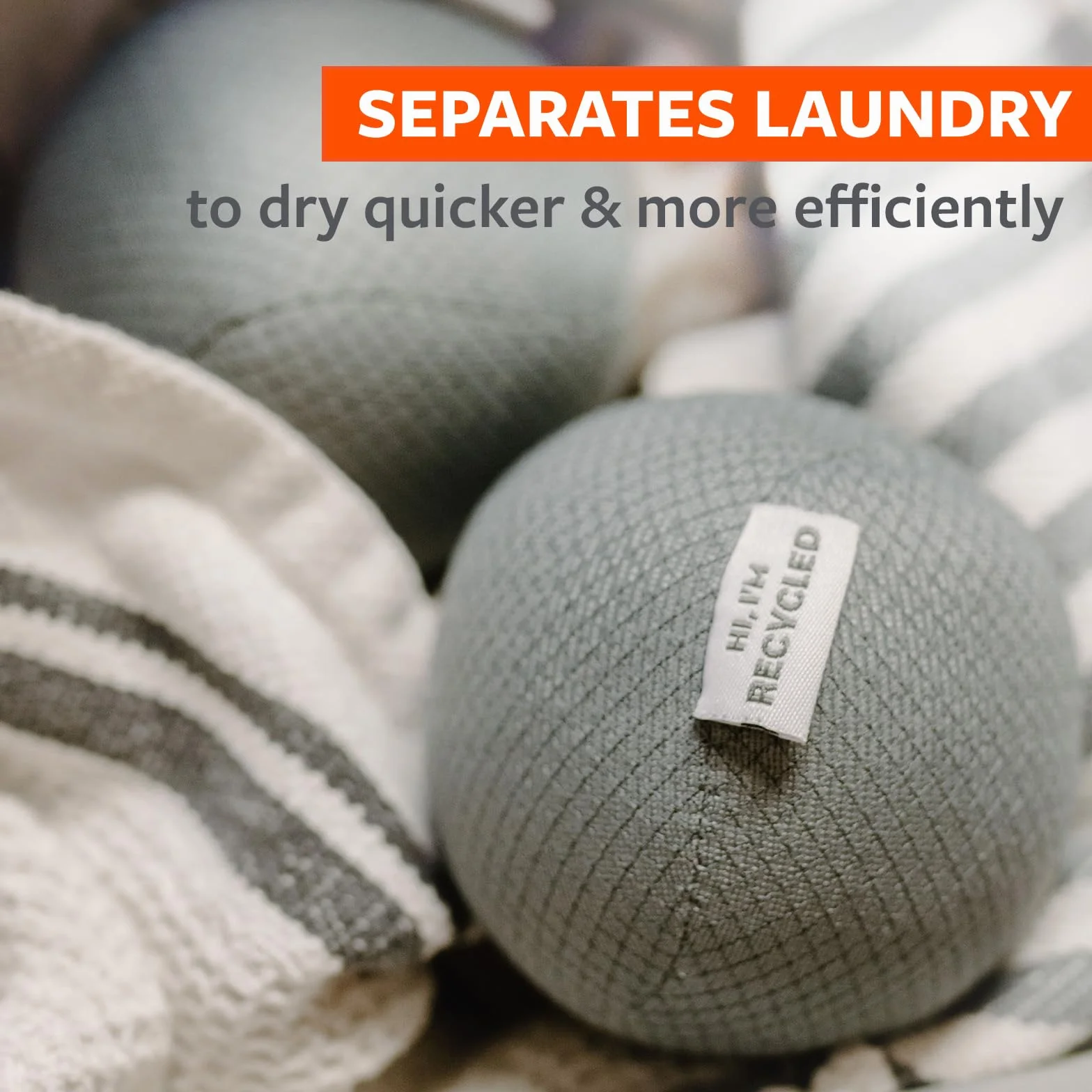 Full Circle Anti-Static Dryer Balls Grey, 3-Pack