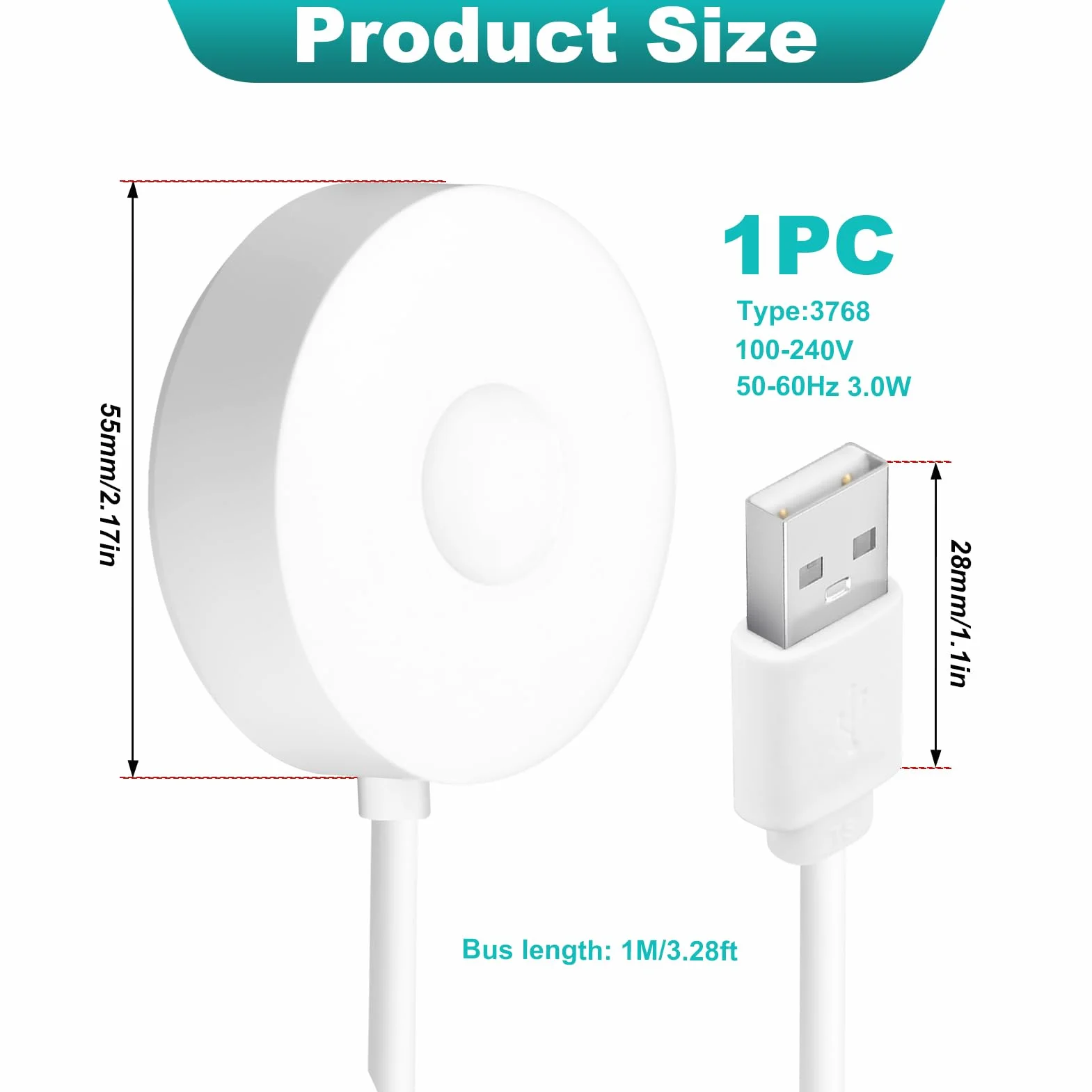 Magnetyczna podstawa ładująca USB, ładowarka do elektrycznych szczoteczek do zębów