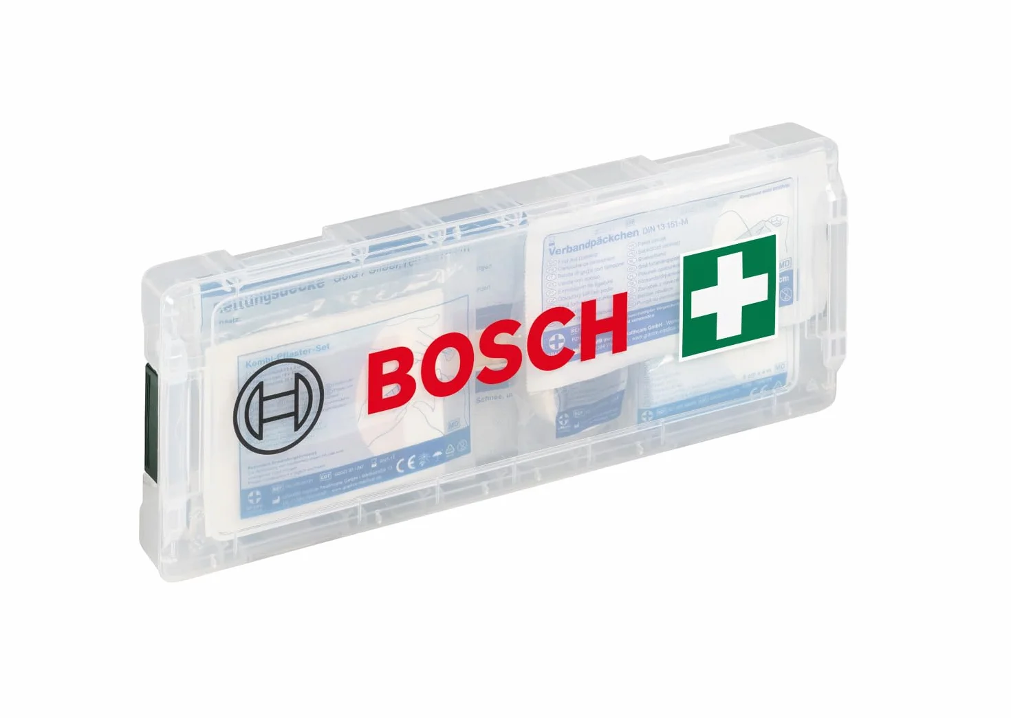Bosch Professional: mała apteczka (w kasecie L-BOXX Micro, do 8 przegródek, podstawowe materiały potrzebne przy udzielaniu pierwszej pomocy)