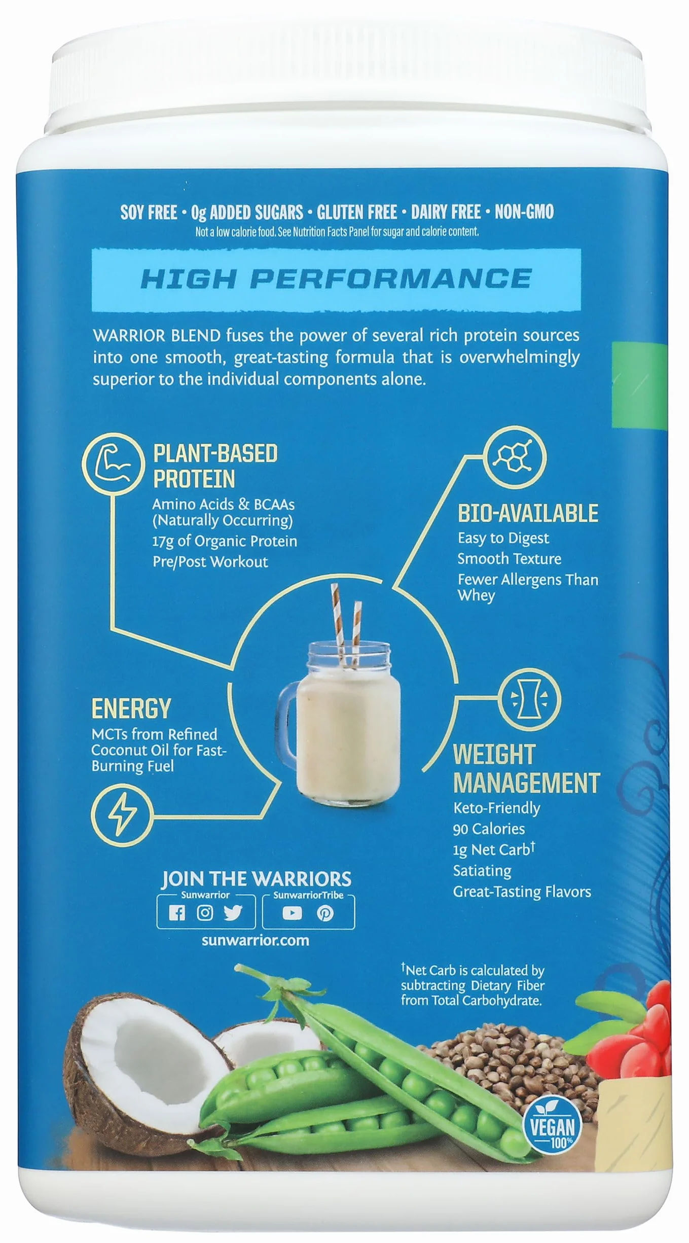 Warrior Blend Organic (750g) Vanilla