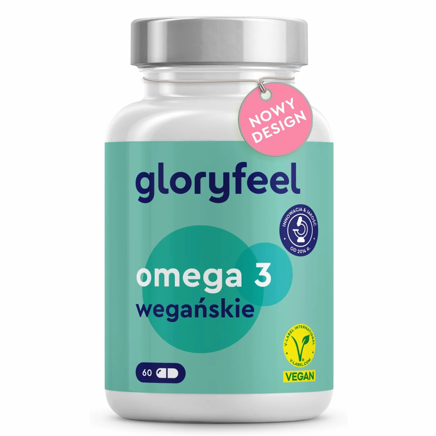 Life's™ OMEGA Omega-3 wegańskie z oleju z alg 1440 mg kapsułka wysoka dawka DHA 432 mg EPA 216 mg