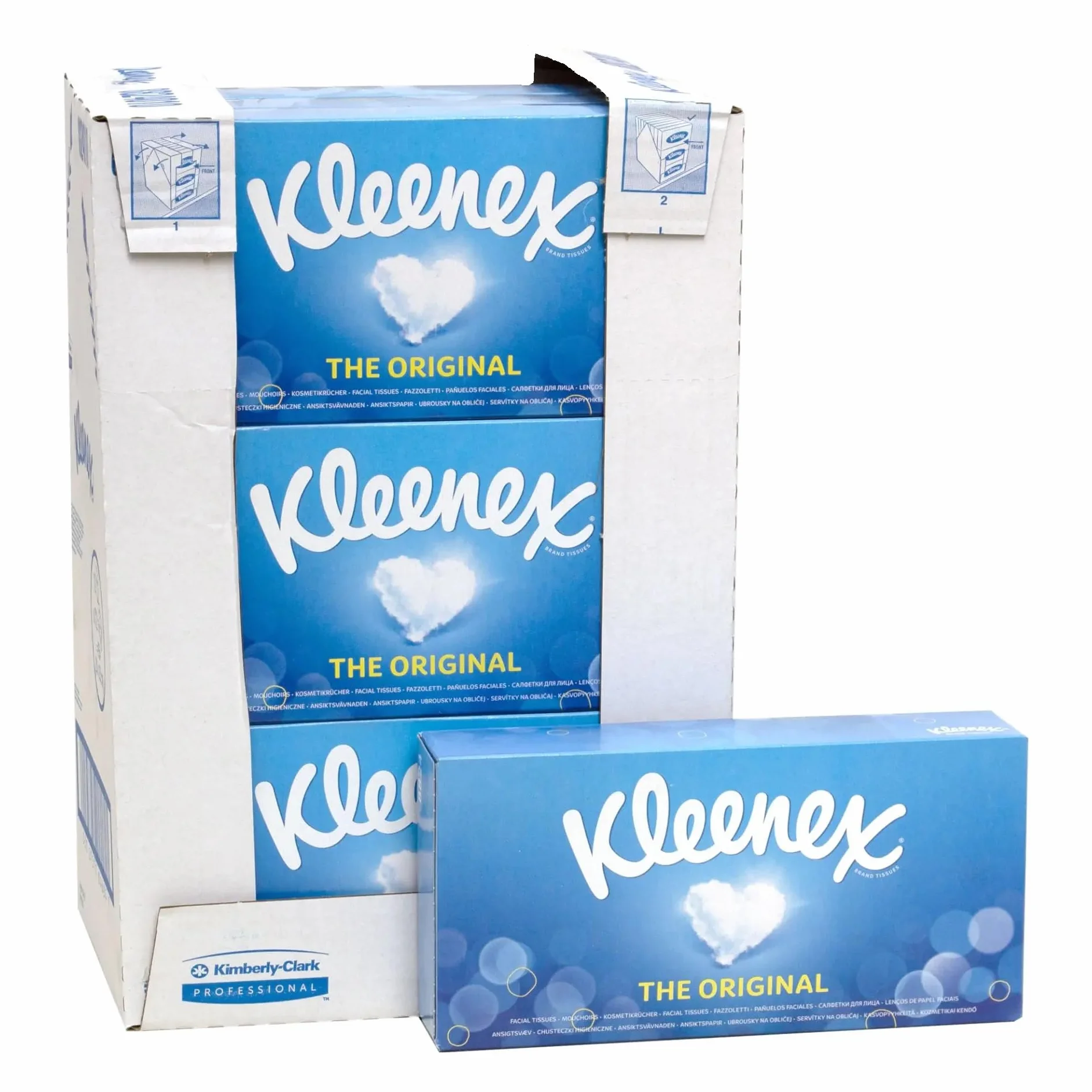 Kleenex Chusteczki do twarzy 3-warstwowe białe 12 x 72 (864 arkusze)