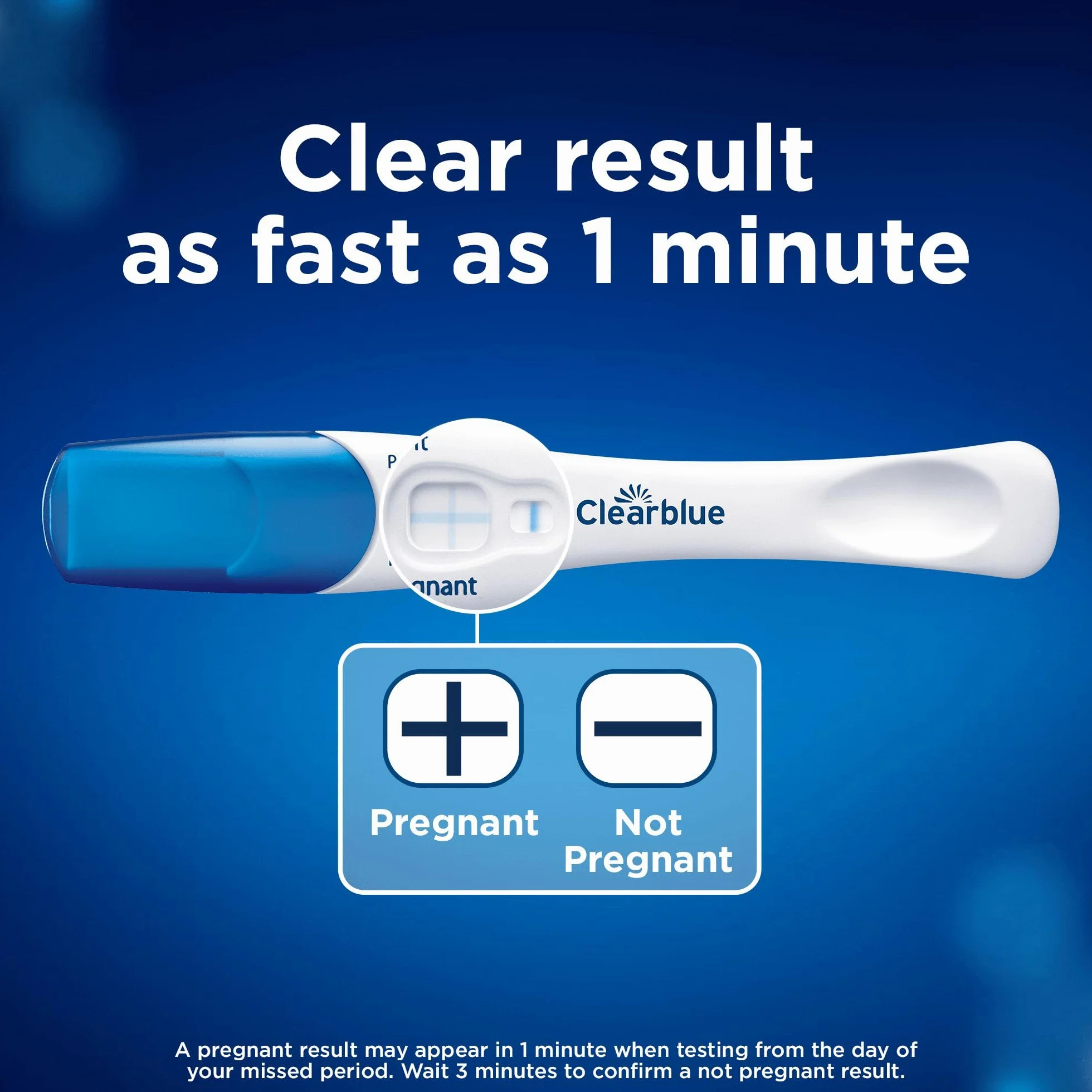 Clearblue Test ciążowy Double Check & Date Combo Pack, Result As Fast As 1 Minute (Visual Stick) & Tells You How Many Weeks (Digital Stick), zestaw 2 testów (1 cyfrowy, 1 wizualny)