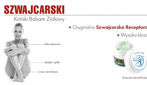 Maść Końska Rozgrzewająca 200ml - Oryginalny Szwajcarski Balsam Ziołowy