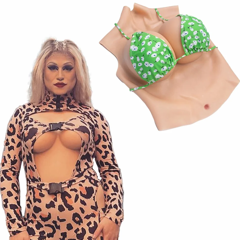 Silikonowe sztuczne piersi B-H Cup dla Crossdresser Cosplay Drag Queen
