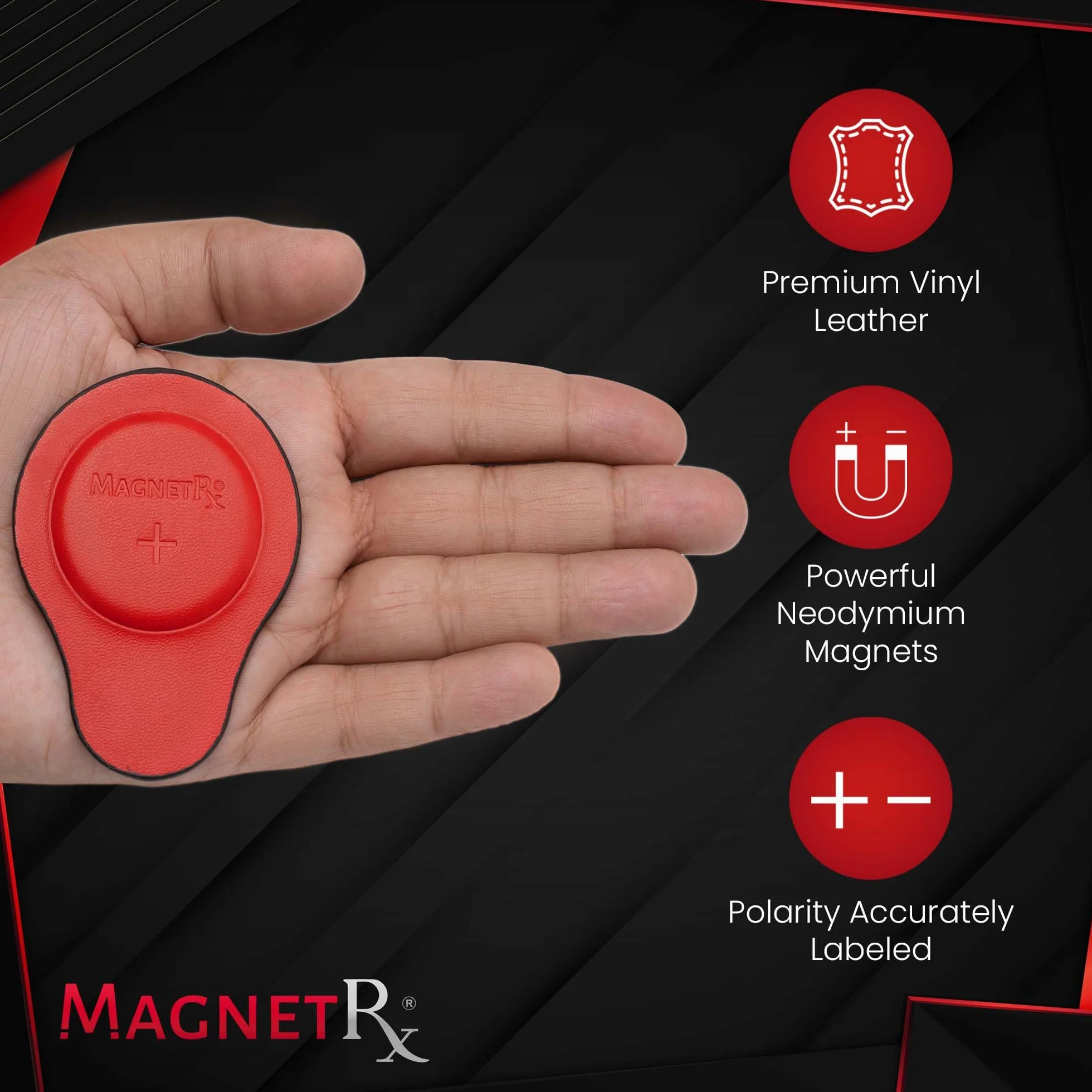 MagnetRX Zestaw magnesów biomagnetycznych – neodymowe magnesy biomagnetyzmu (2 sztuki)