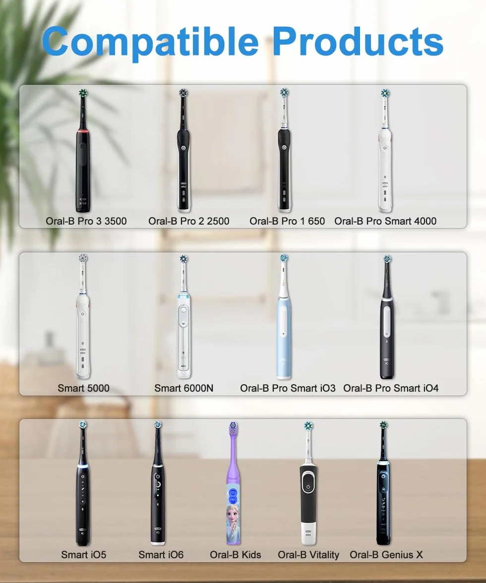 Ladowarka dla Braun Oral B Elektryczne Zębowe Szczeteczka, Ladowarka dla Oral b Genius, Smart 4 4500, Pro 3 3000, Pro Seria 3 Plus/1 Plus, Vitality, iO3, iO4 iO5 iO6 Model 3757 Ladowarka
