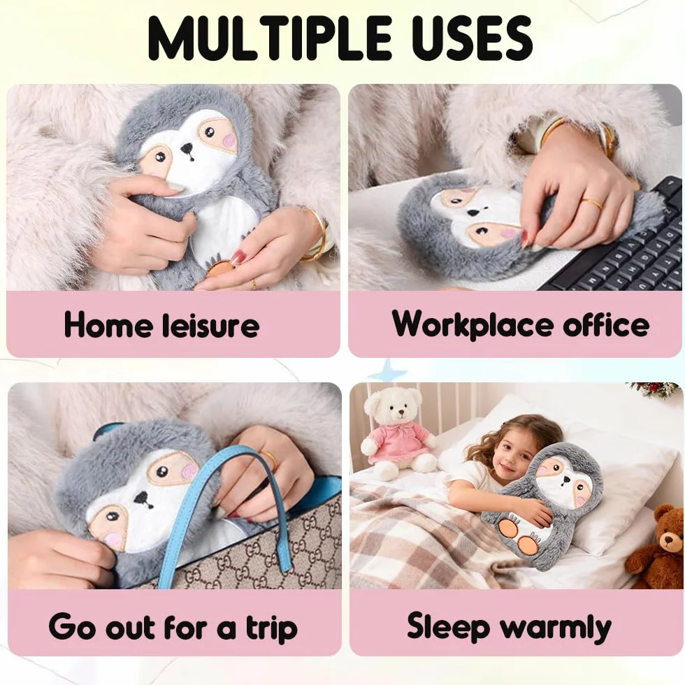 Poduszka rozgrzewająca do mikrofalówki, zwierzęta, termofor do kuchenki mikrofalowej, termofor dla kobiet, dzieci i niemowląt, do brzucha, karku, szyi i bólu miesiączkowego (sowa)