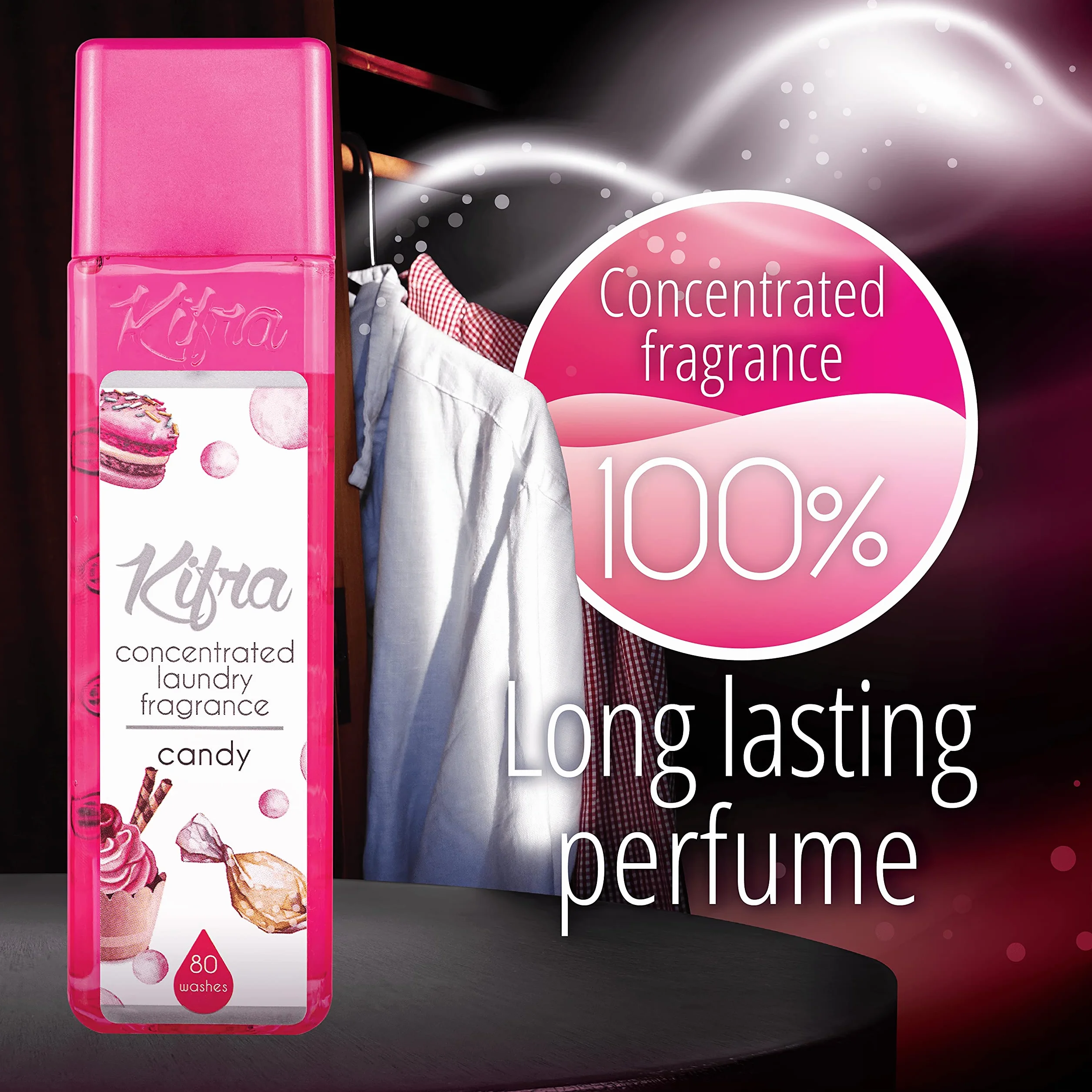 KIFRA CANDY Skoncentrowany zapach do prania 200ml 80 cykli