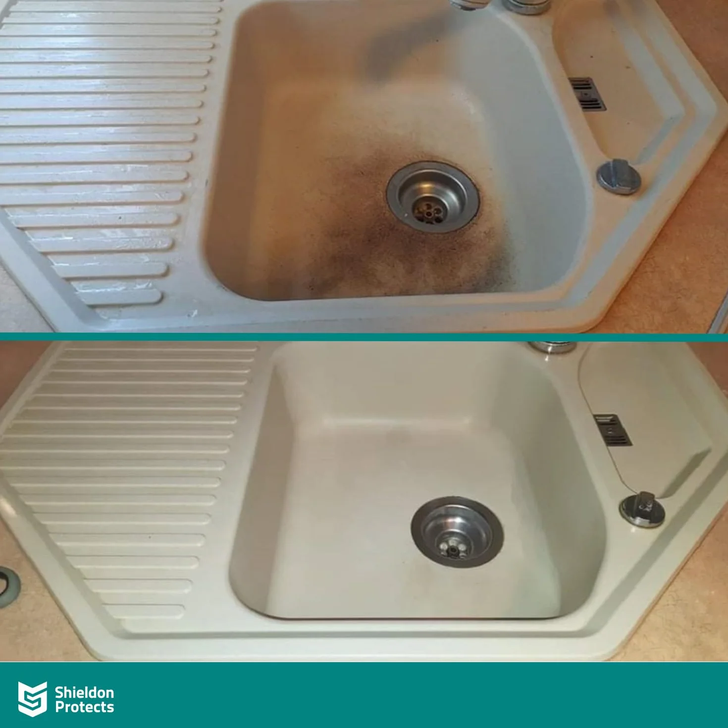 Shieldon Sink Restorer Zestaw do czyszczenia zlewu granitowego 3-etapowy system