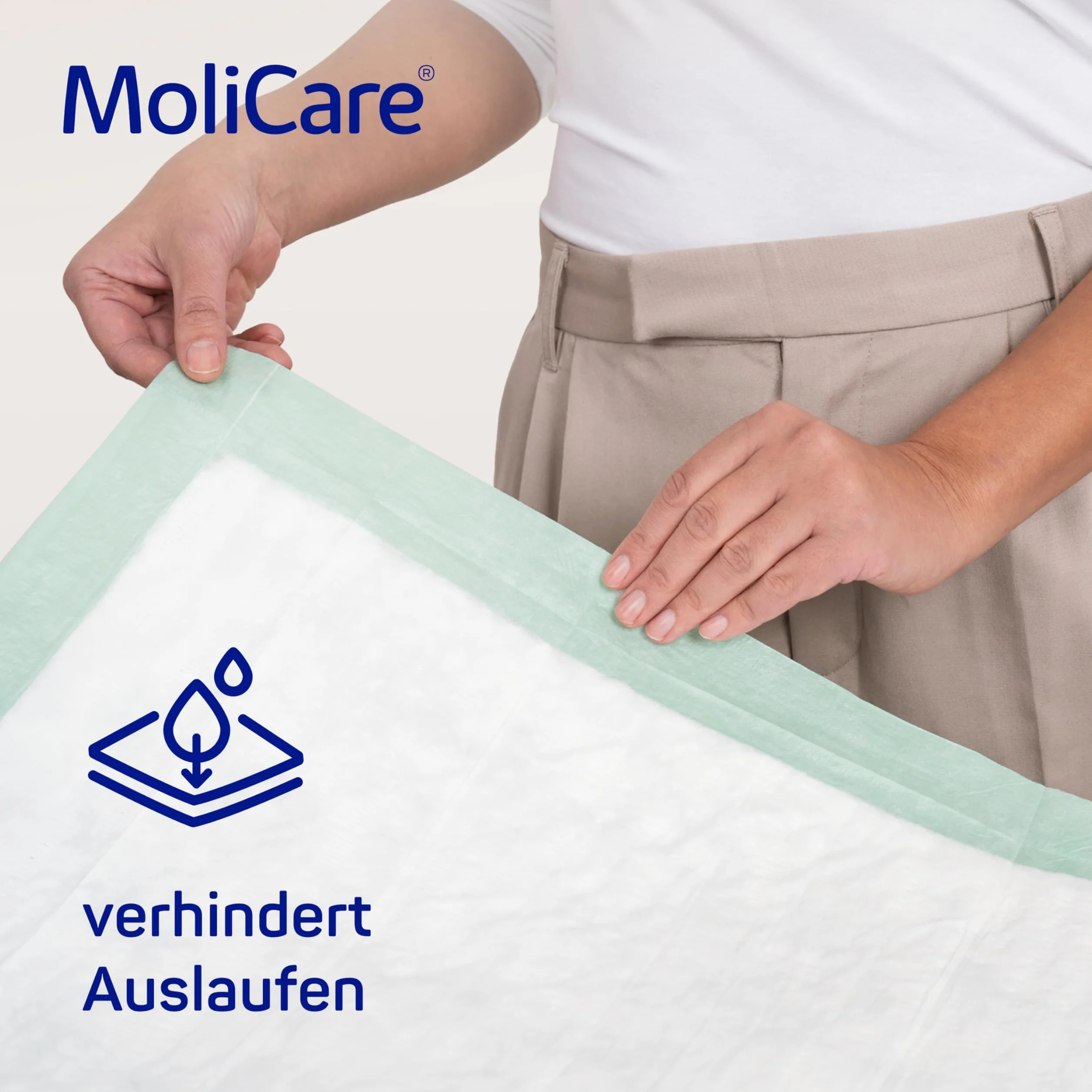 MoliCare Mata na łóżko premium, mata na łóżko dla osób nietrzymających moczu, chłonność 7 kropli, rozmiar 60 x 90 cm, 25 sztuk