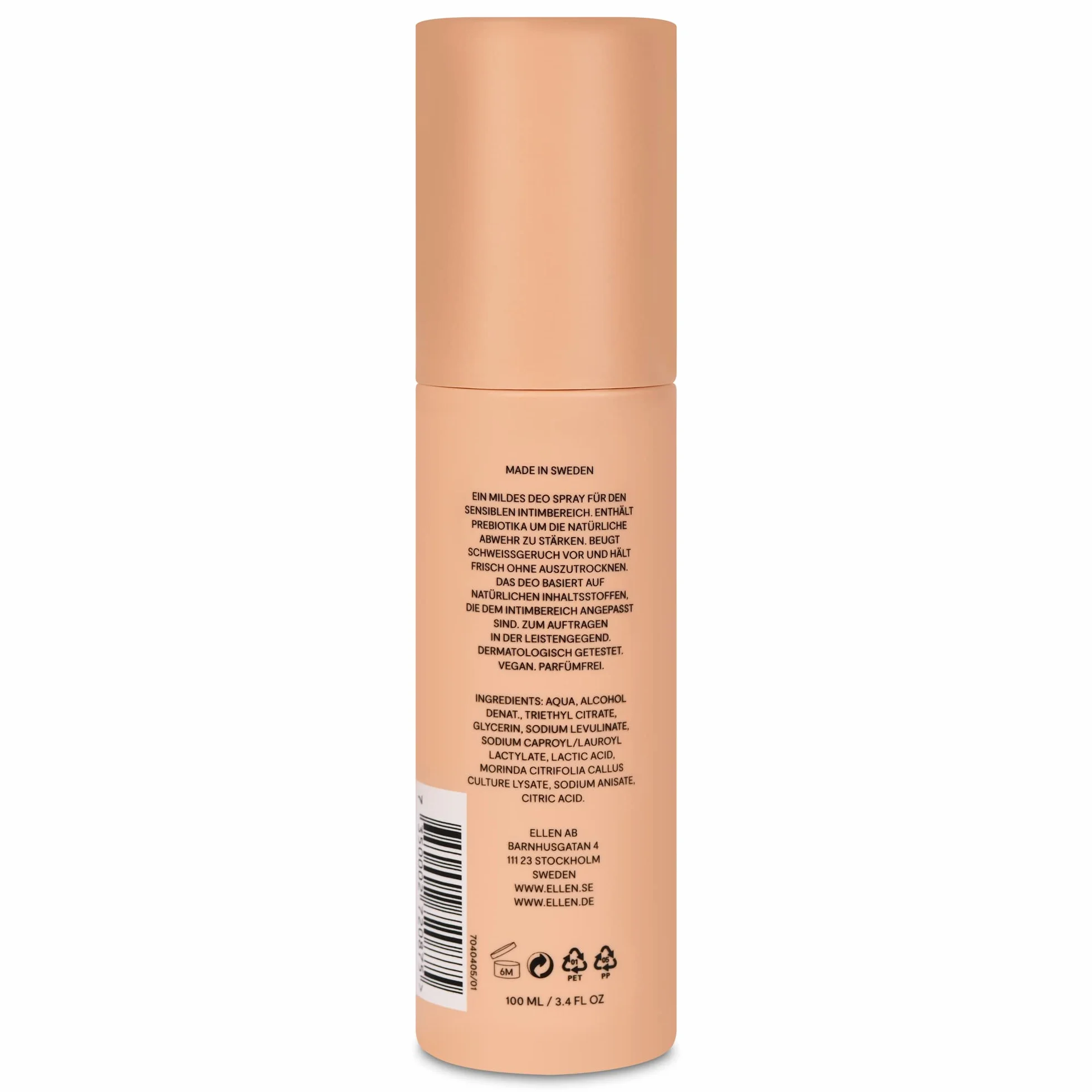 ELLEN Dezodorant w sprayu z prebiotykami, 100 ml