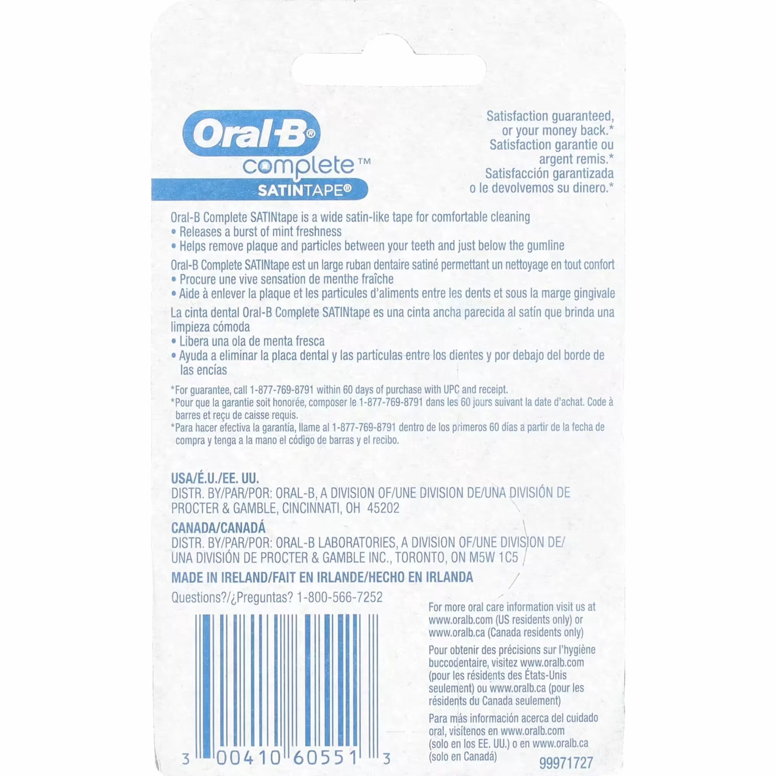 Oral-B Taśma satynowa, 25 metrów (6 sztuk)