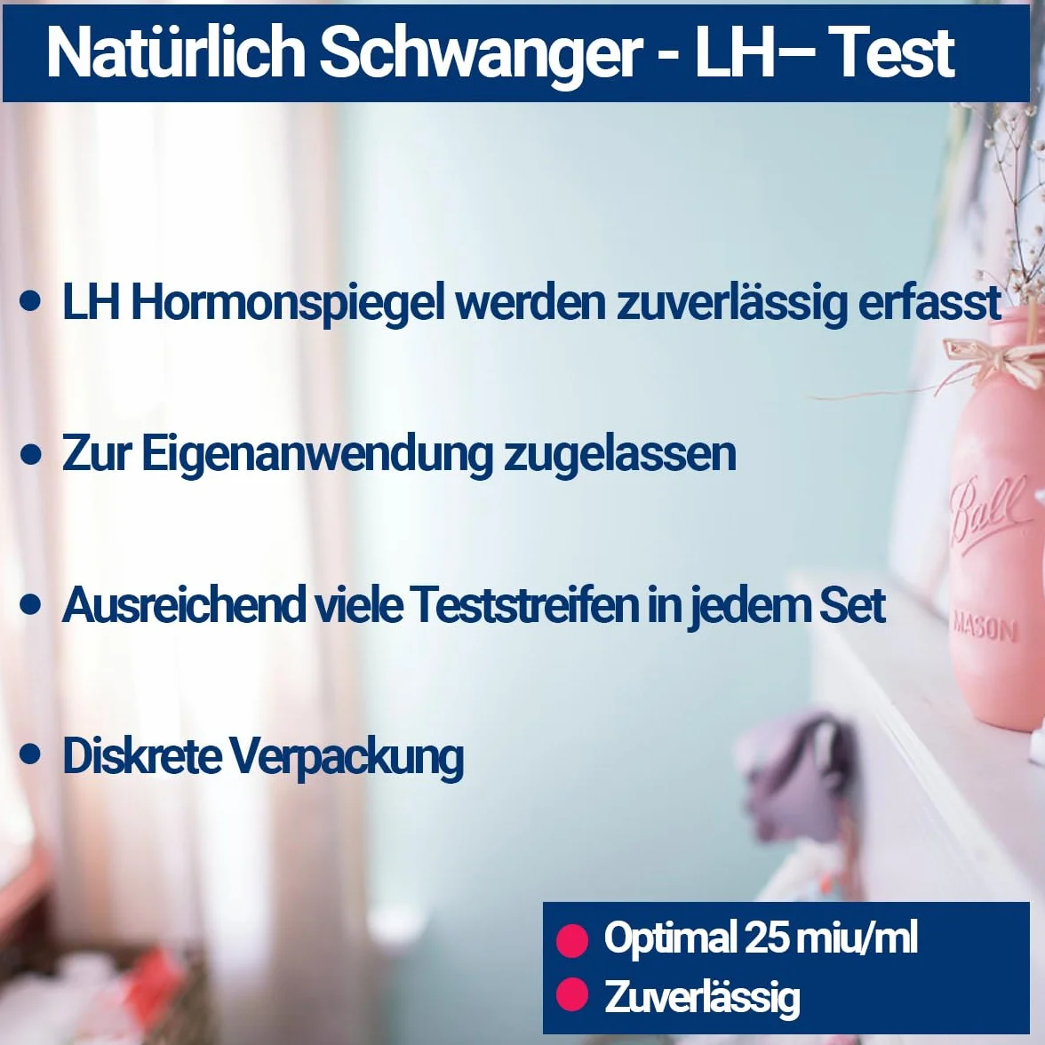 20 pasków testowych do owulacji – paski testowe LH do oznaczania owulacji – 25 mIU/ml – dokładność 99% – rozpoznawanie moczu – życzenia dziecka i monitorowanie cyklu dla kobiet