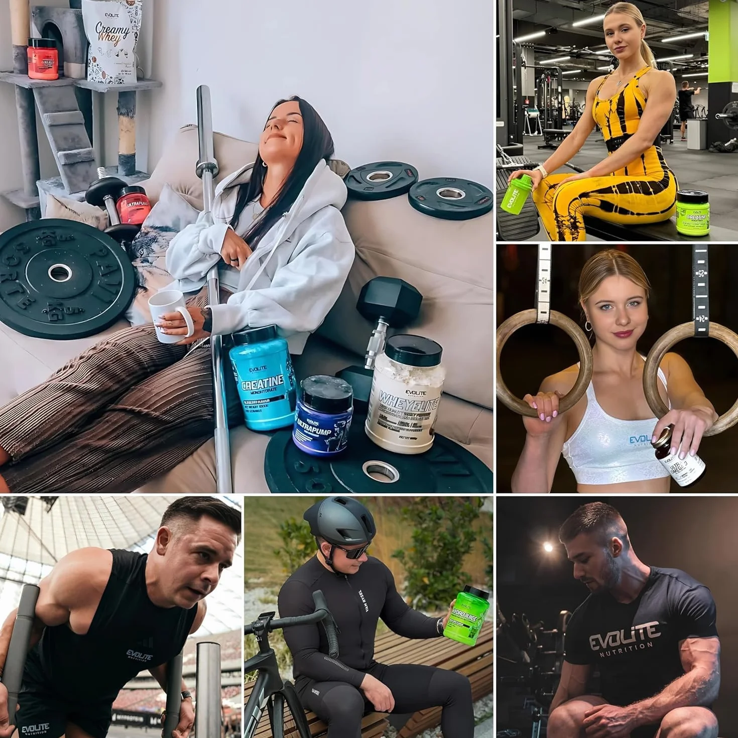 Evolite Nutrition Kreatyna Monohydrat 500g - Czysty Monohydrat Kreatyny z Tauryną - Szybka Regeneracja i Wzrost Siły, Poprawa wydolności i Mocy mięśni - Suplement do treningu