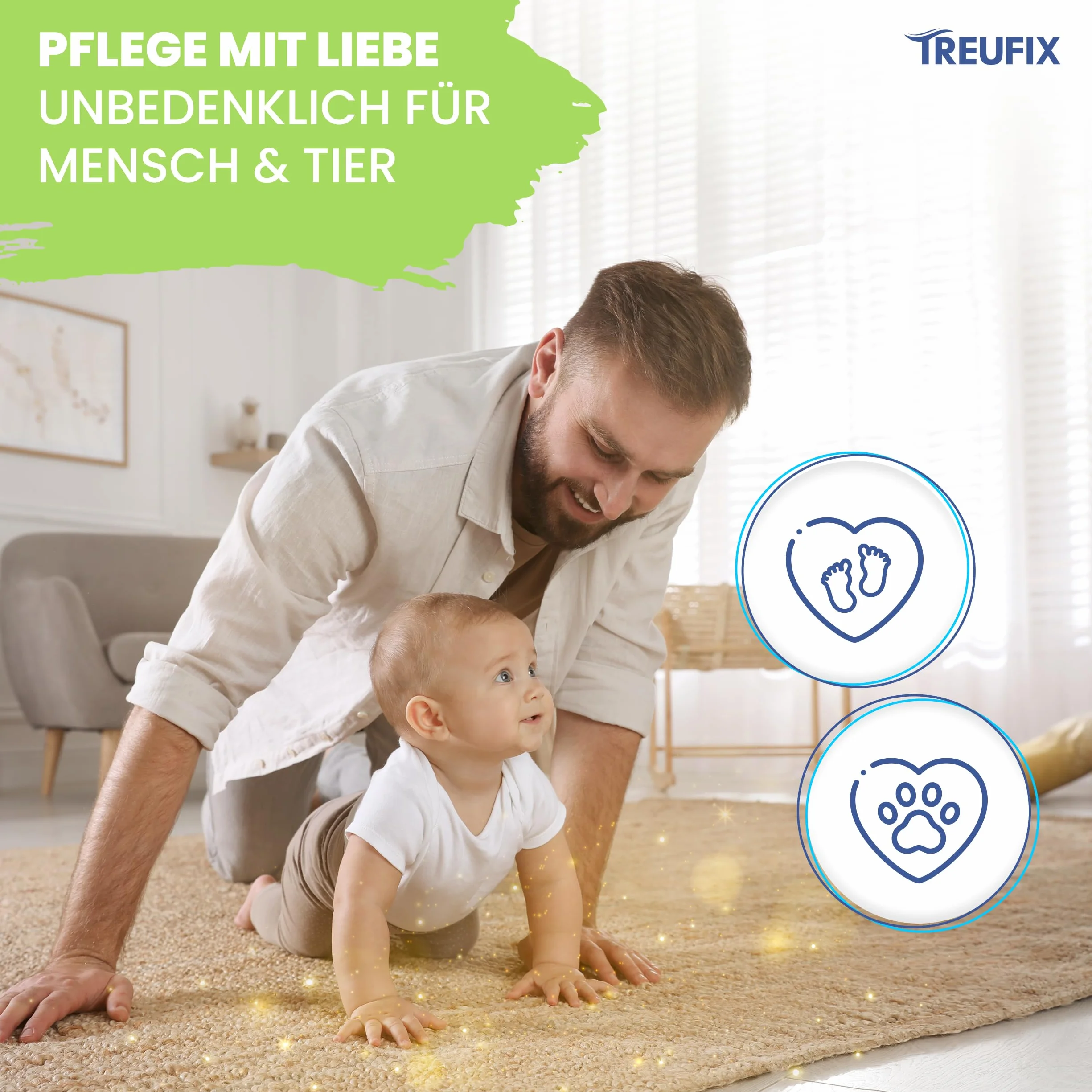 Treufix Środek do czyszczenia dywanów i tapicerki koncentrat 1 l
