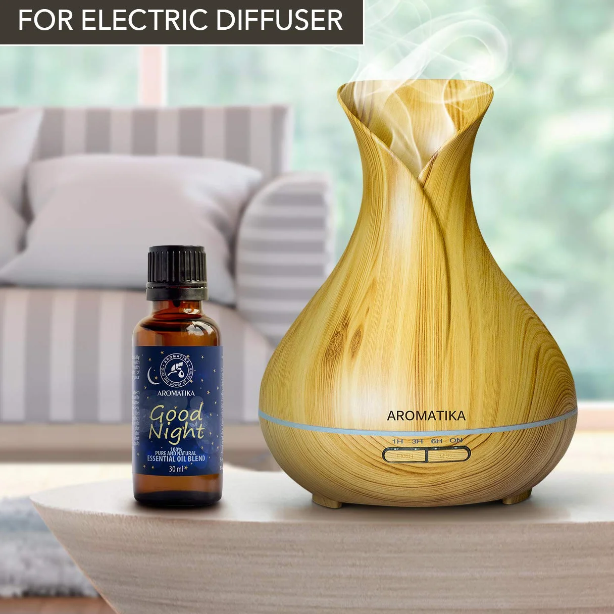 Good Night Sleep Essential Oil 30ml - The Mix of Lavandula Angustifolia - Salvia Sclarea Flower Oils - Glass Bottle - for Calming - Beauty - Aromatherapy - Relaxation - Massage