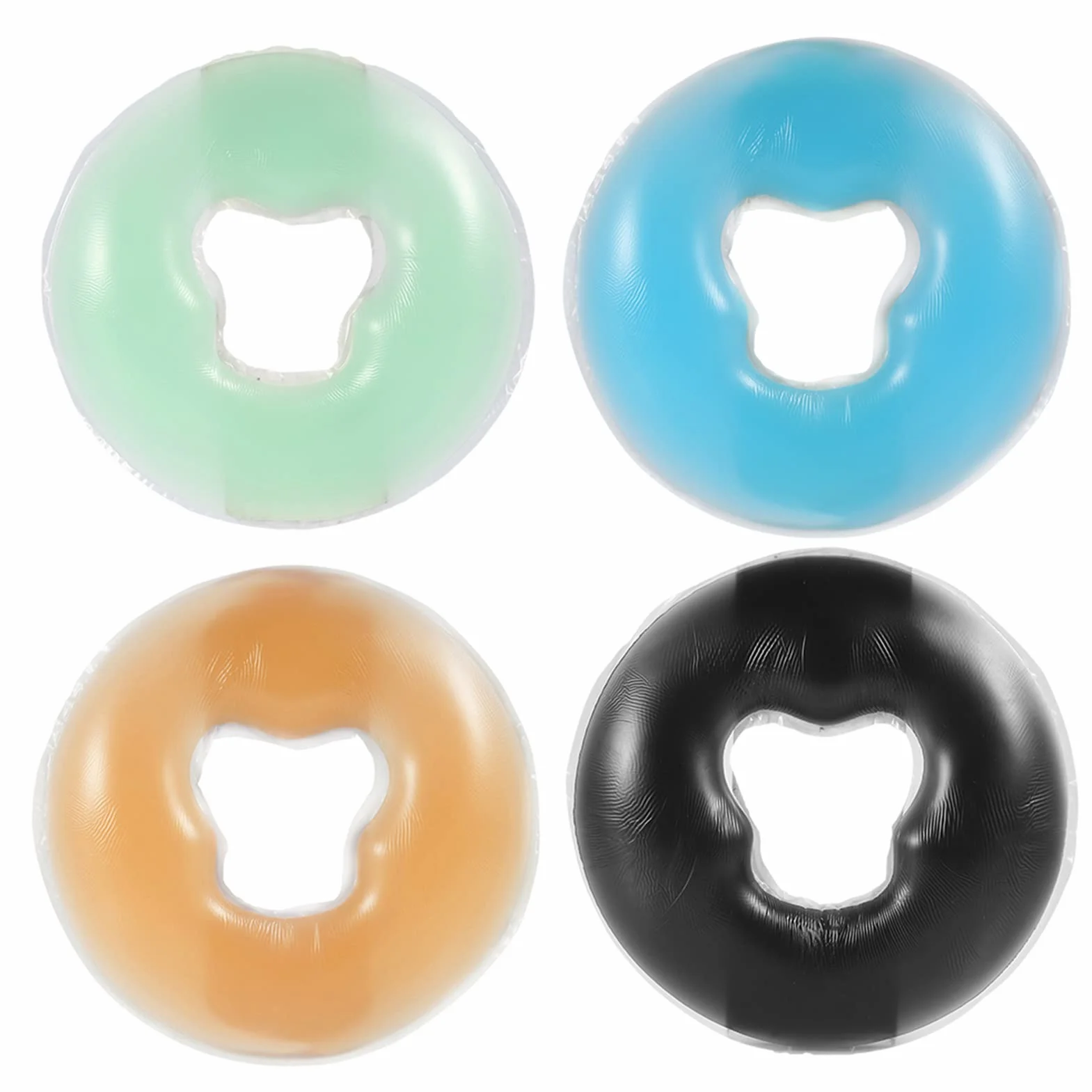 Wakects Żel silikonowy stół do masażu twarzy 4 kolory Poduszka do masażu twarzy wielokrotnego użytku do salonu piękności SPA 26 X 1.8 Cm(kolor skóry)