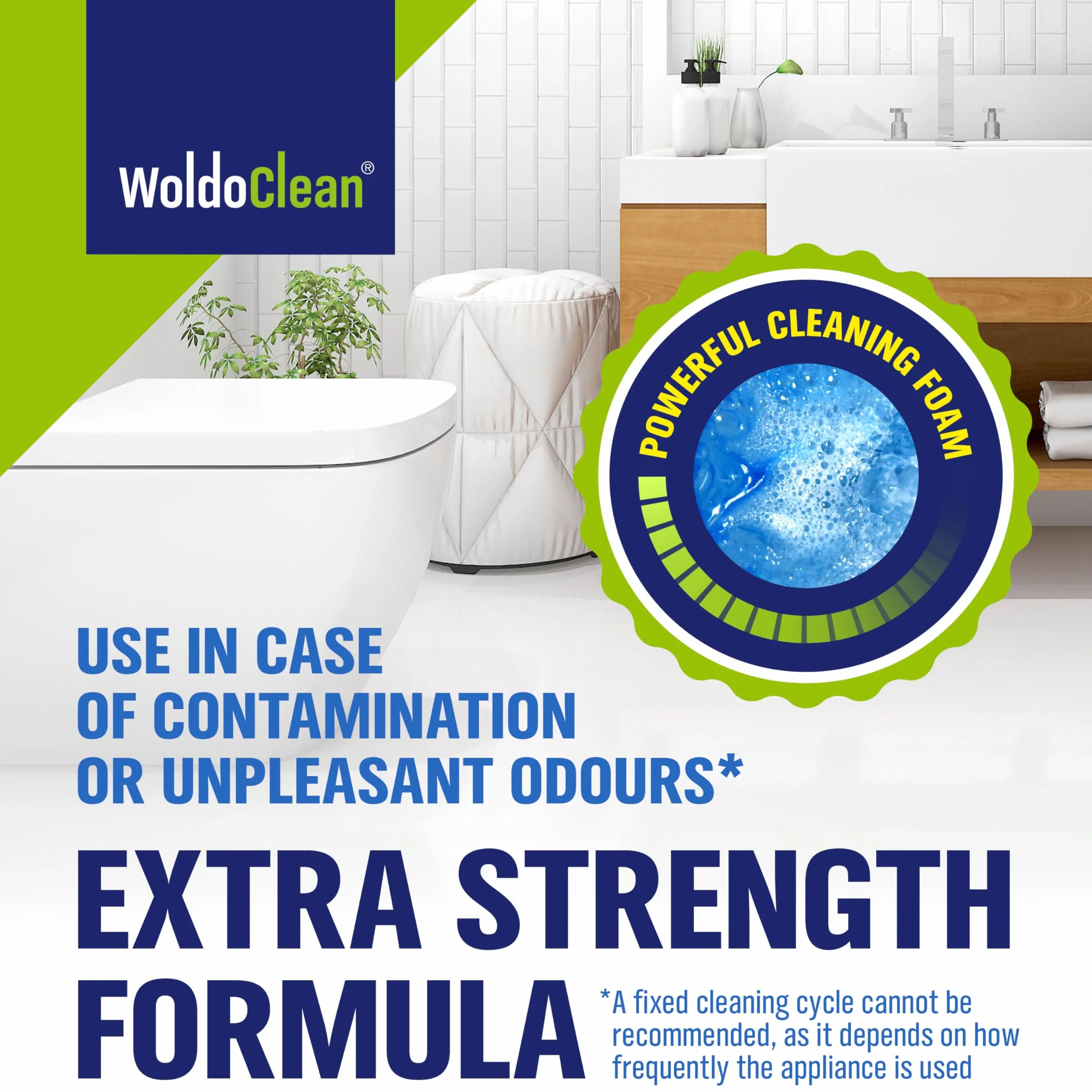 WoldoClean 3w1 Tabletki do WC Eukaliptus 35 x 25 g – Tabletki czyszczące do toalety przeciw kamieniowi i osadom z moczu do sanitariatów, pisuarów i odpływów