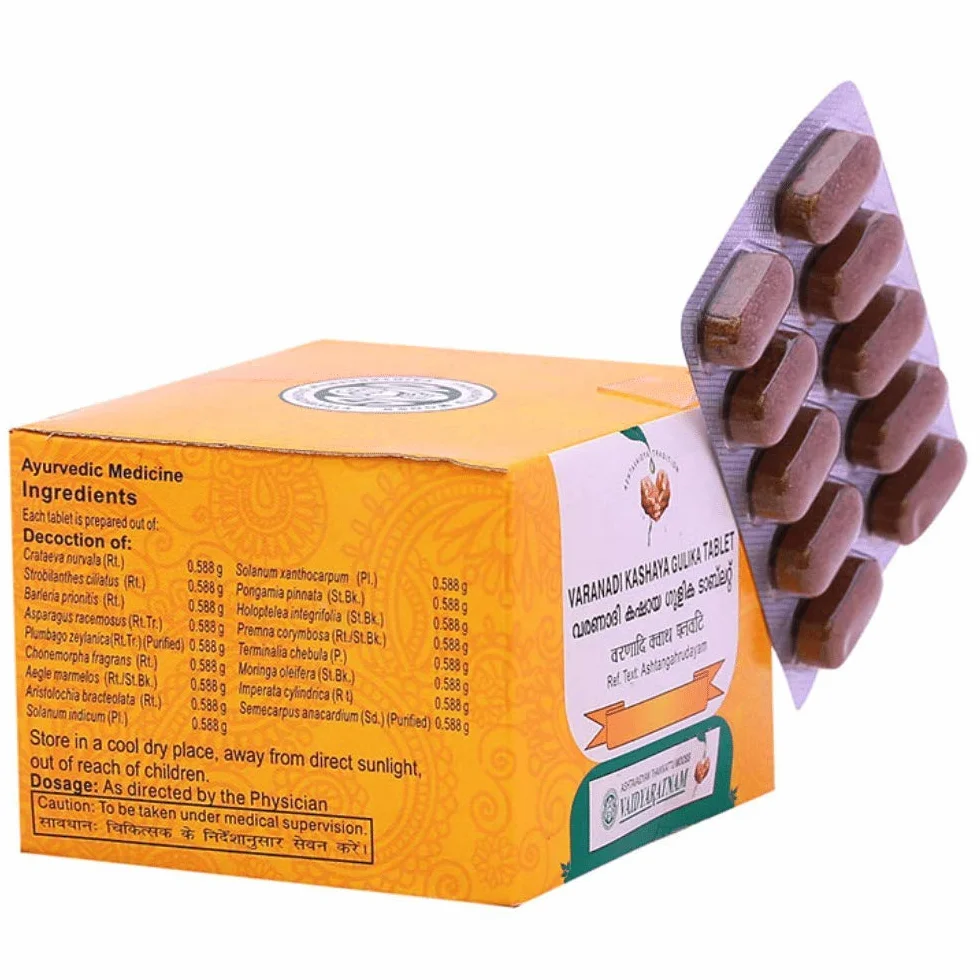 Vaidyaratnam Varanadi Kashaya Gulika tablet 1 szt. produkty ajurwedyjskie