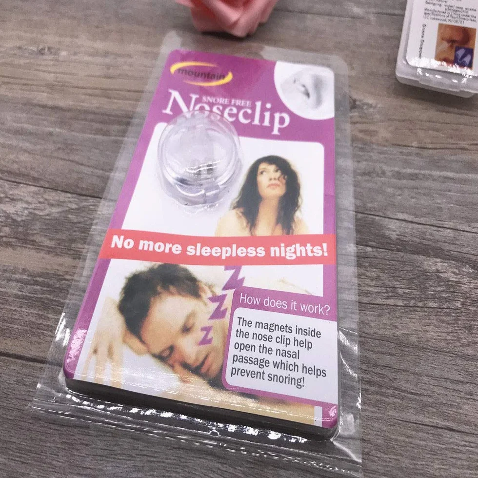 Antyrozmazowy Magnetyczny klips na nos, zatrzymanie, chrapanie, klips na nos, zapobiegające chrapaniu, bezdech wspomagający sen