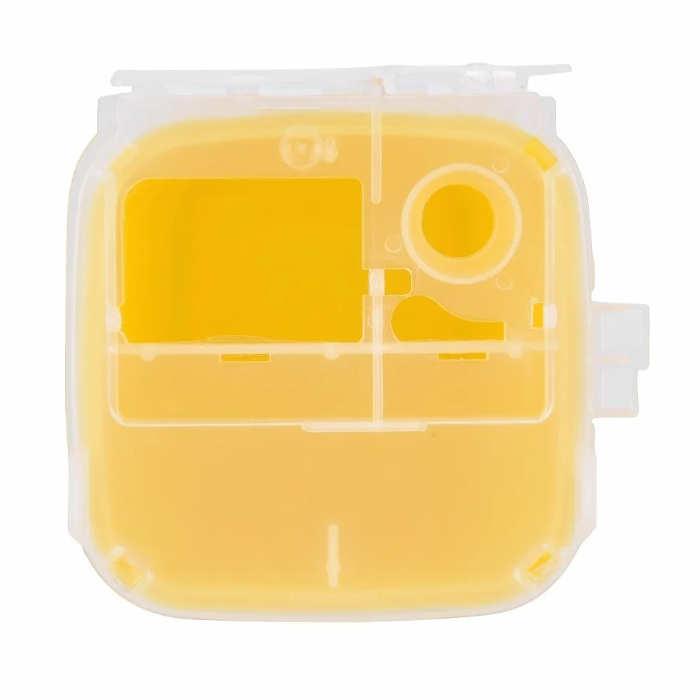Pojemnik na igły tatuaż Medical Plastic Sharps pojemnik na odpady biologiczne utylizacja igieł 1 l rozmiar pojemnik na odpady tatuaż pojemnik na igły (żółty)