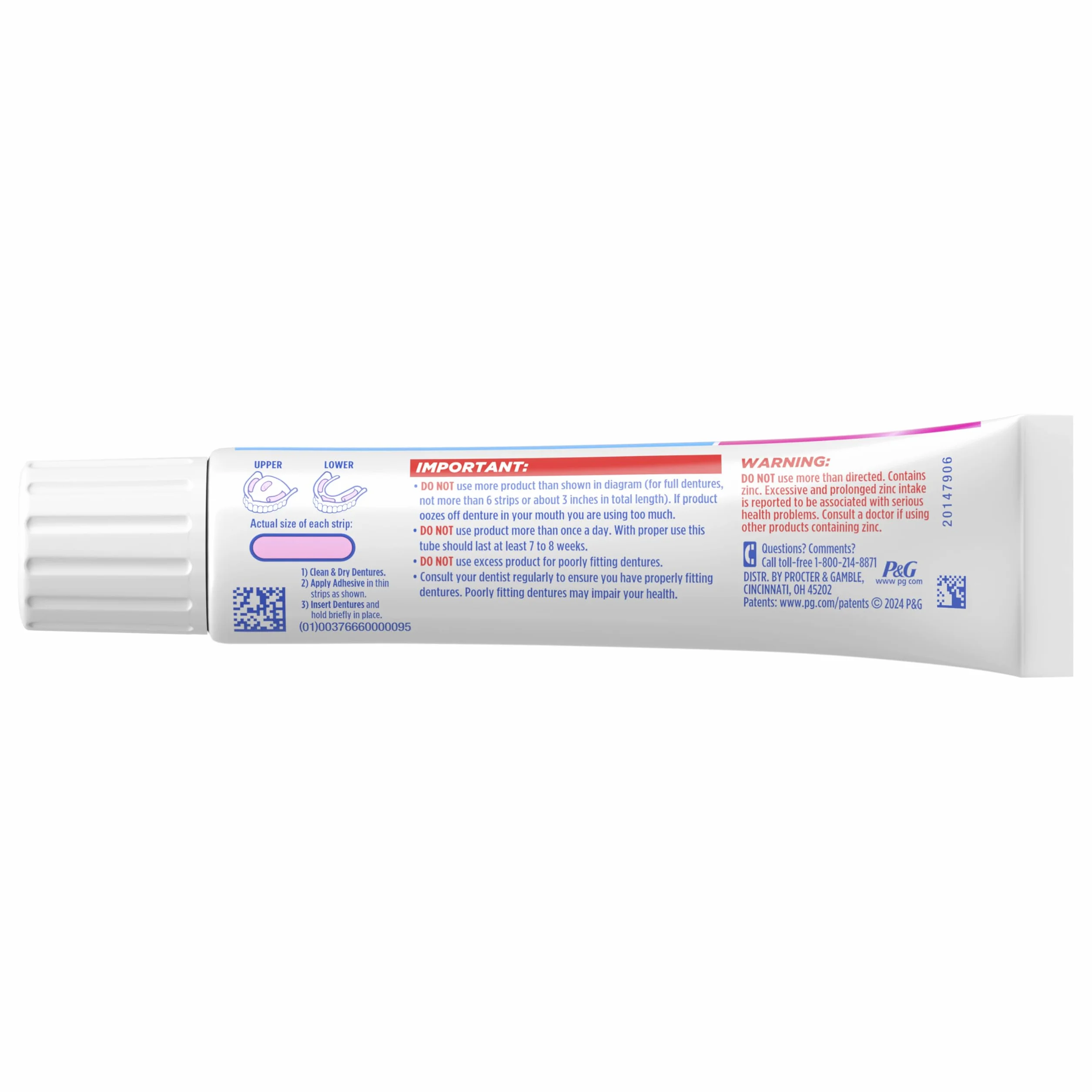 Fixodent Kompletny oryginalny krem do protez, 68 ml, 3 szt