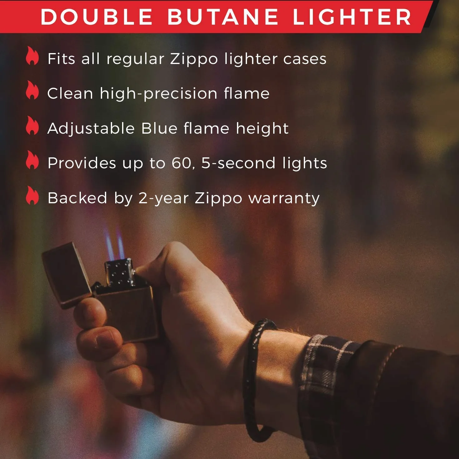 Zippo Wkład Gazowy Double Flame Insert do Zapalniczek Sztormowych