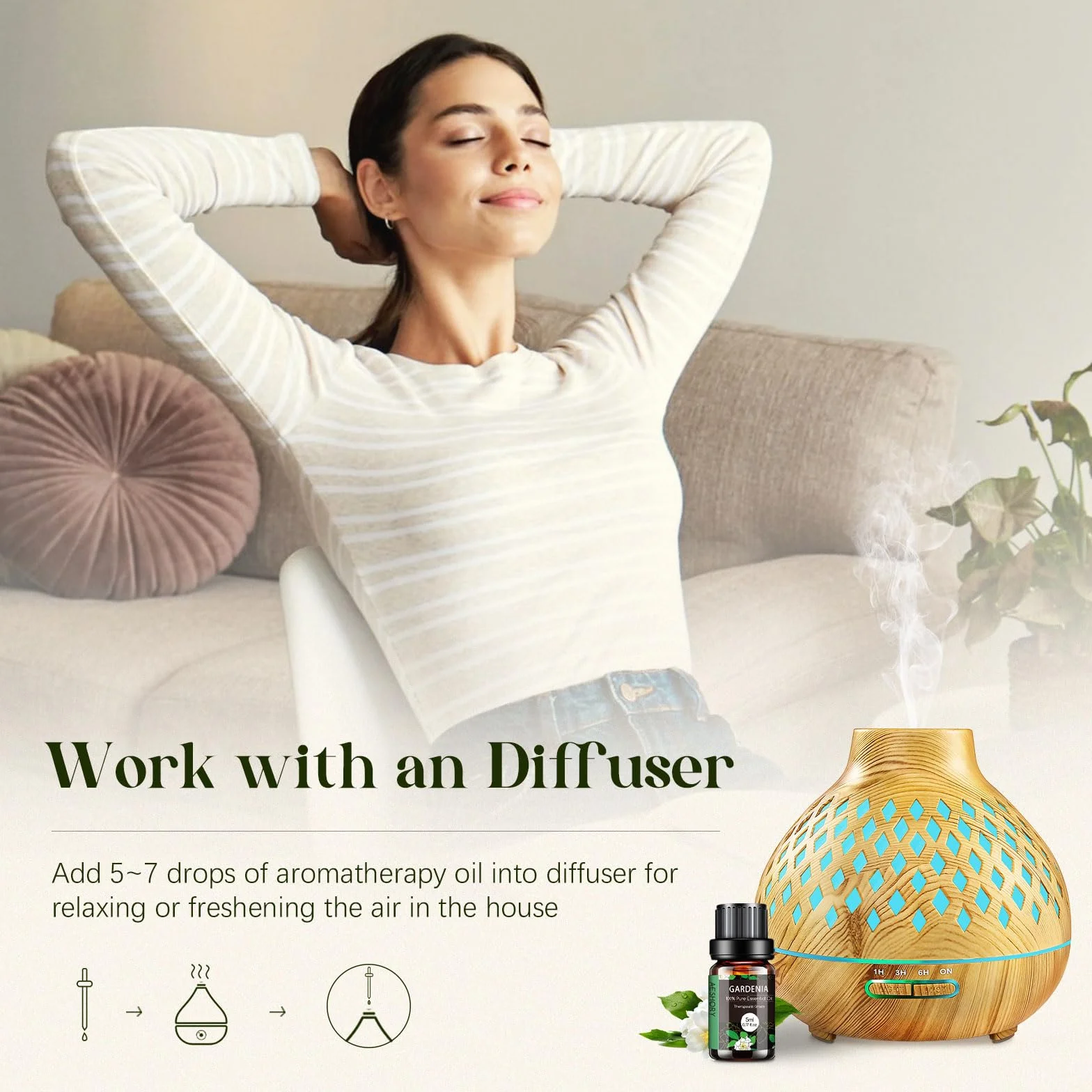 Aeshory Zestaw Olejków Eterycznych 32 X 5ml, 100% Czysty Naturalny Olejek Aromaterapeutyczny Do Dyfuzora, Nawilżacza Powietrza, Domowego Zapachu, Czyszczenia, Wyrobu Świec, Mydła, Relaksu, Masażu