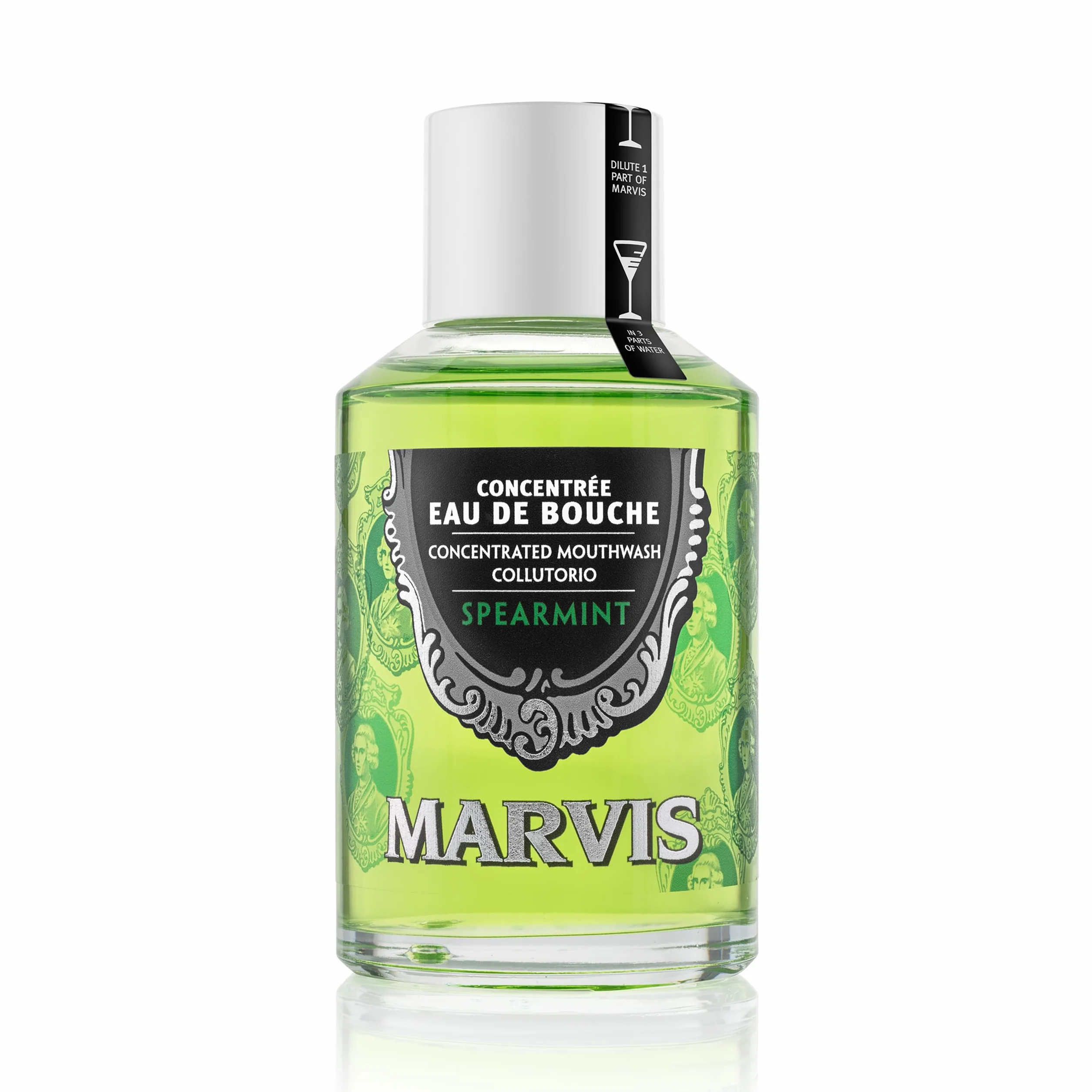 Marvis Mięta Zielona Płyn do Płukania Ust Koncentrat 120 ml