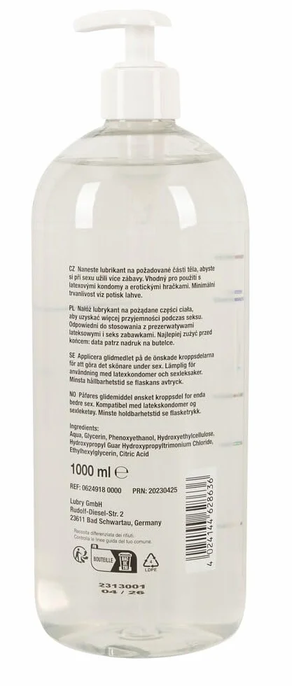Just Glide intensywny lubrykant na bazie wody 1000 ml