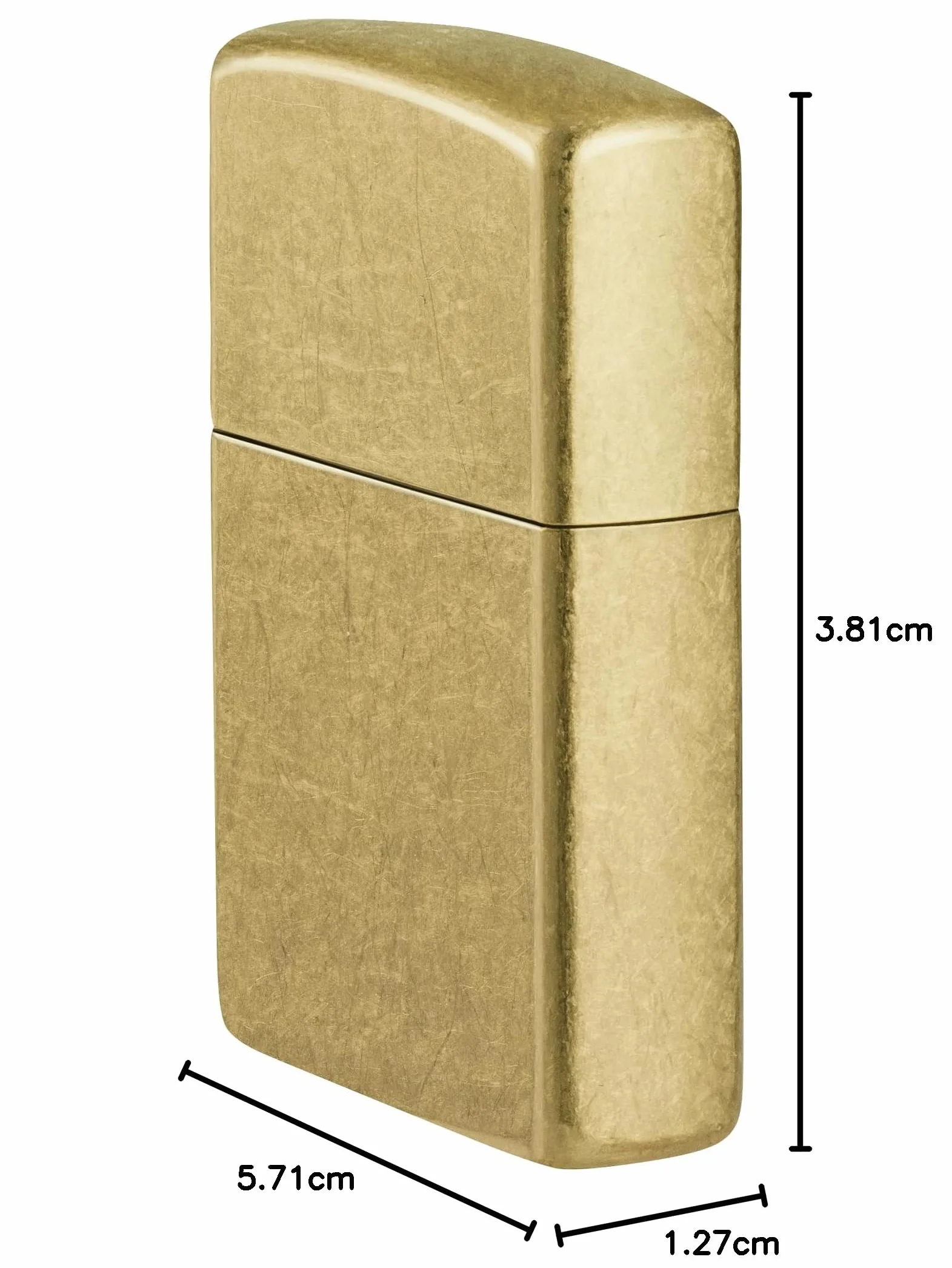 Zippo Street Brass Zapalniczka Sztormowa, Mosiądz, Wiatroodporna, Wielokrotnego Użytku, Wyprodukowana w USA