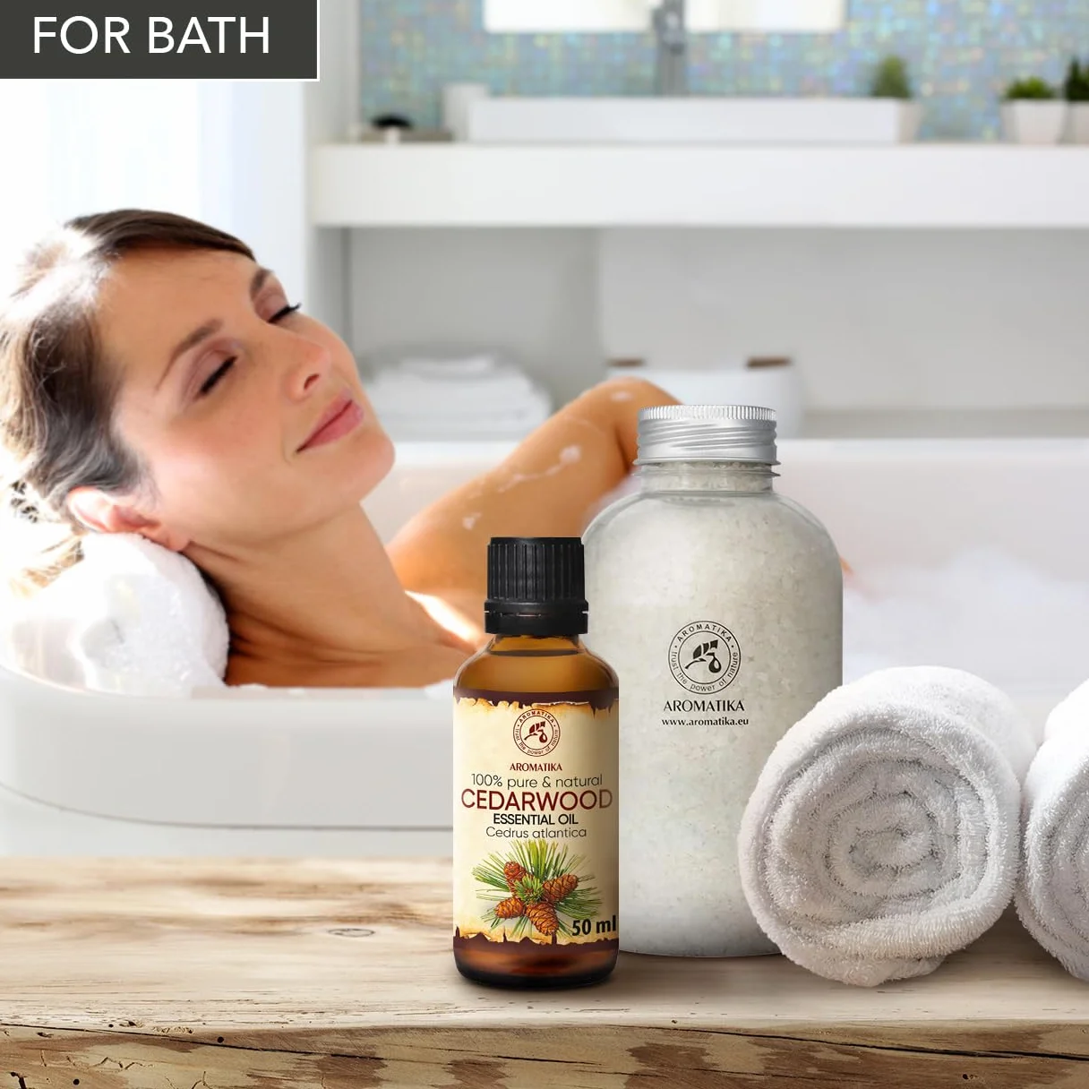 Olejek Eteryczny z Drewna Cedrowego 50 ml - Cedrus Atlantica - Olejek Aromatyczny do Dyfuzora - Aromaterapia - Świece Zapachowe - Mydła - Odświeżanie Powietrza