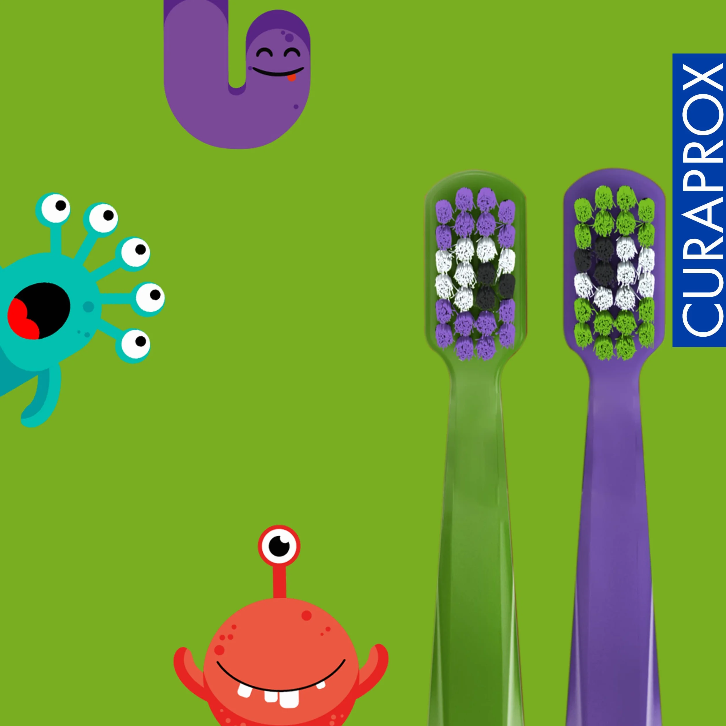 Curaprox CS Kids ręczna szczoteczka do zębów ultra miękka 2 sztuki