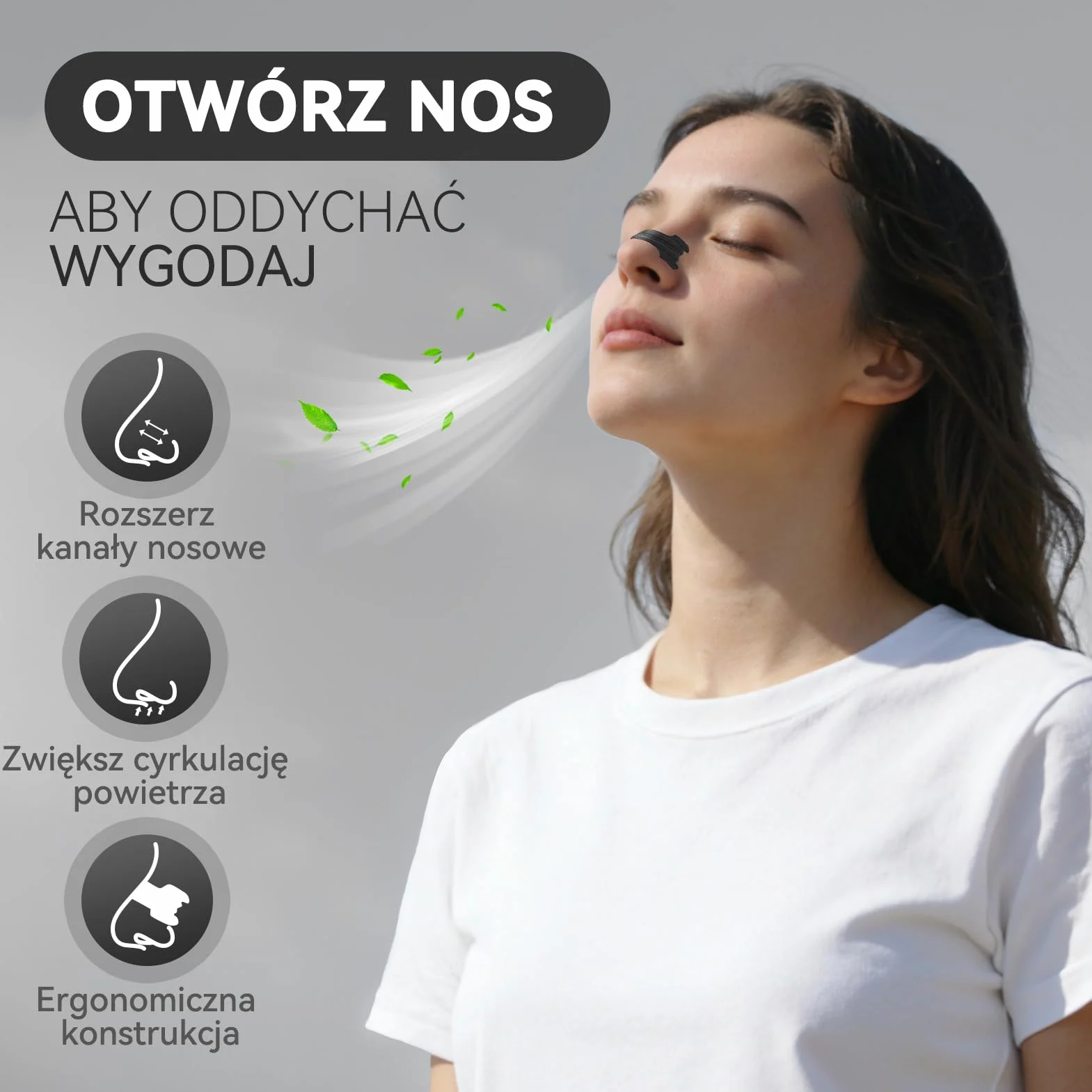 50szt Paski do nosa, Extra Strength Paski do nosa, aby zatrzymać chrapanie i złagodzić przekrwienie błony śluzowej nosa, Anti Snore Paski do nosa, aby pomóc oddychać dla lepszego snu w nocy