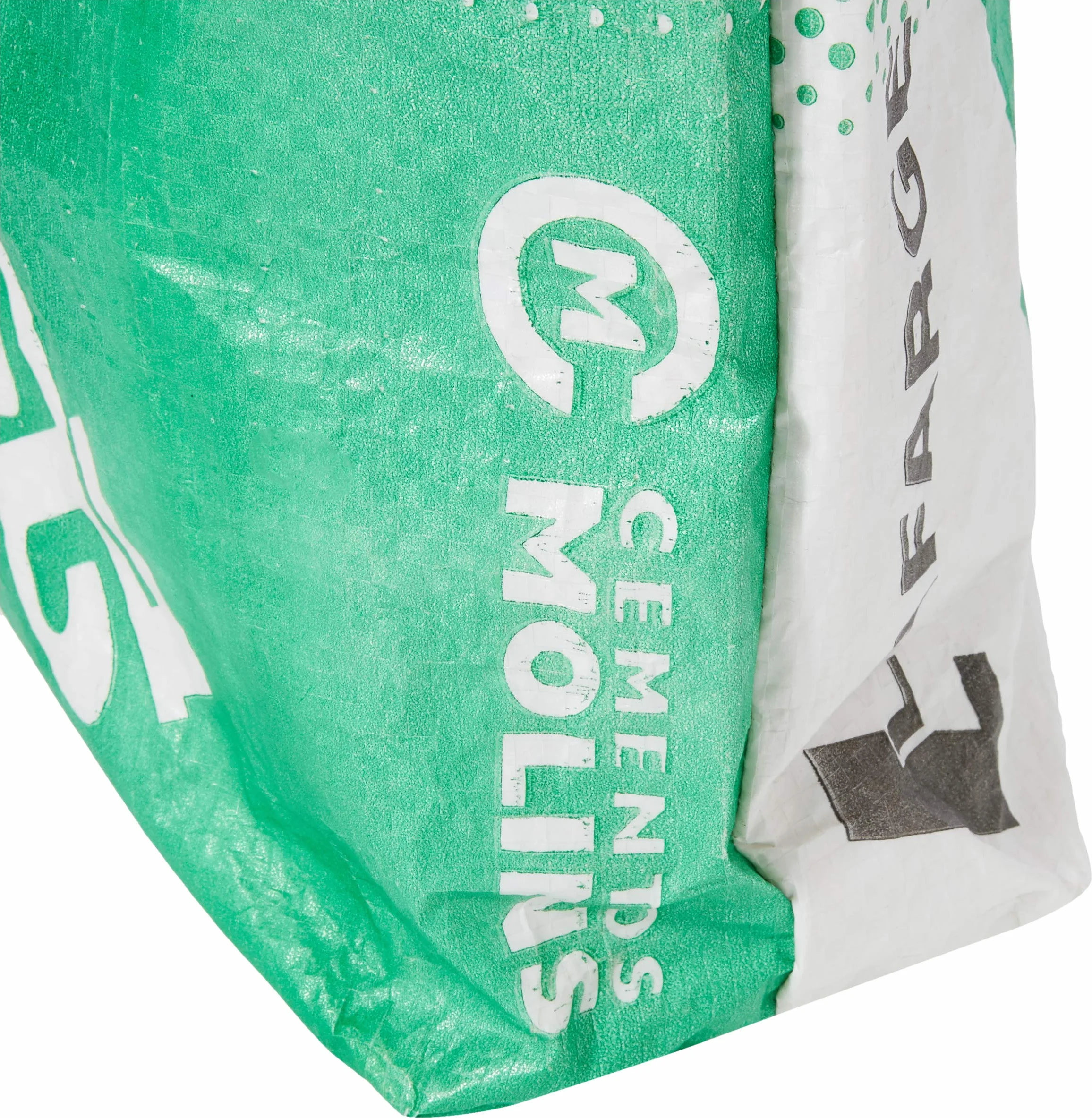 Torba Z Recyklingu Cementu Zielona Z Bawełną Podszewka 25 g