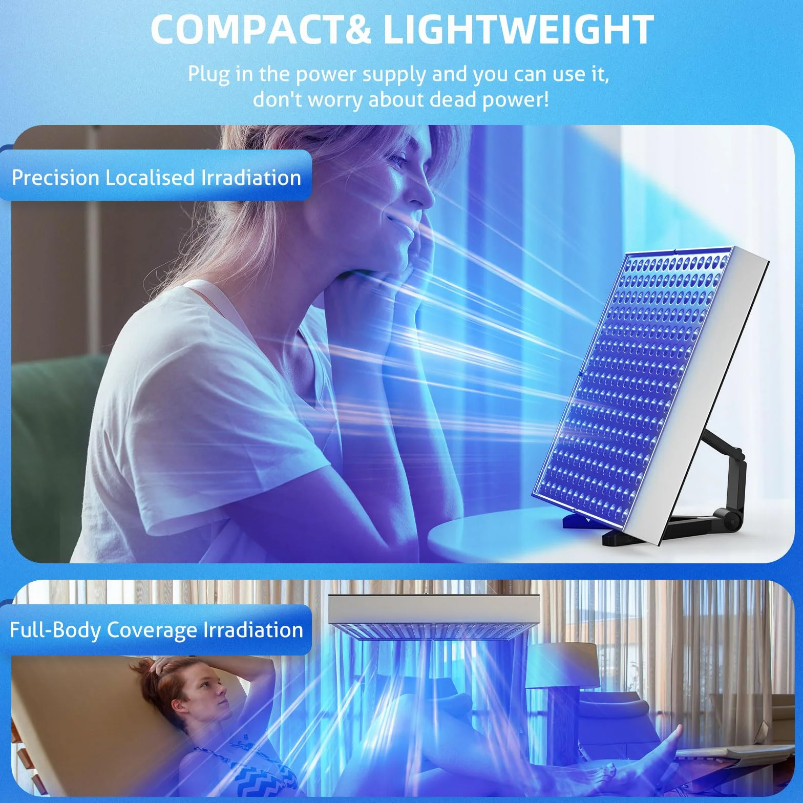 Solarium do domu, 45 W, 225 szt., 460 Nm, składany stojak z regulacją wysokości i haczykami, opalarka do twarzy, do domu, do ciała i twarzy