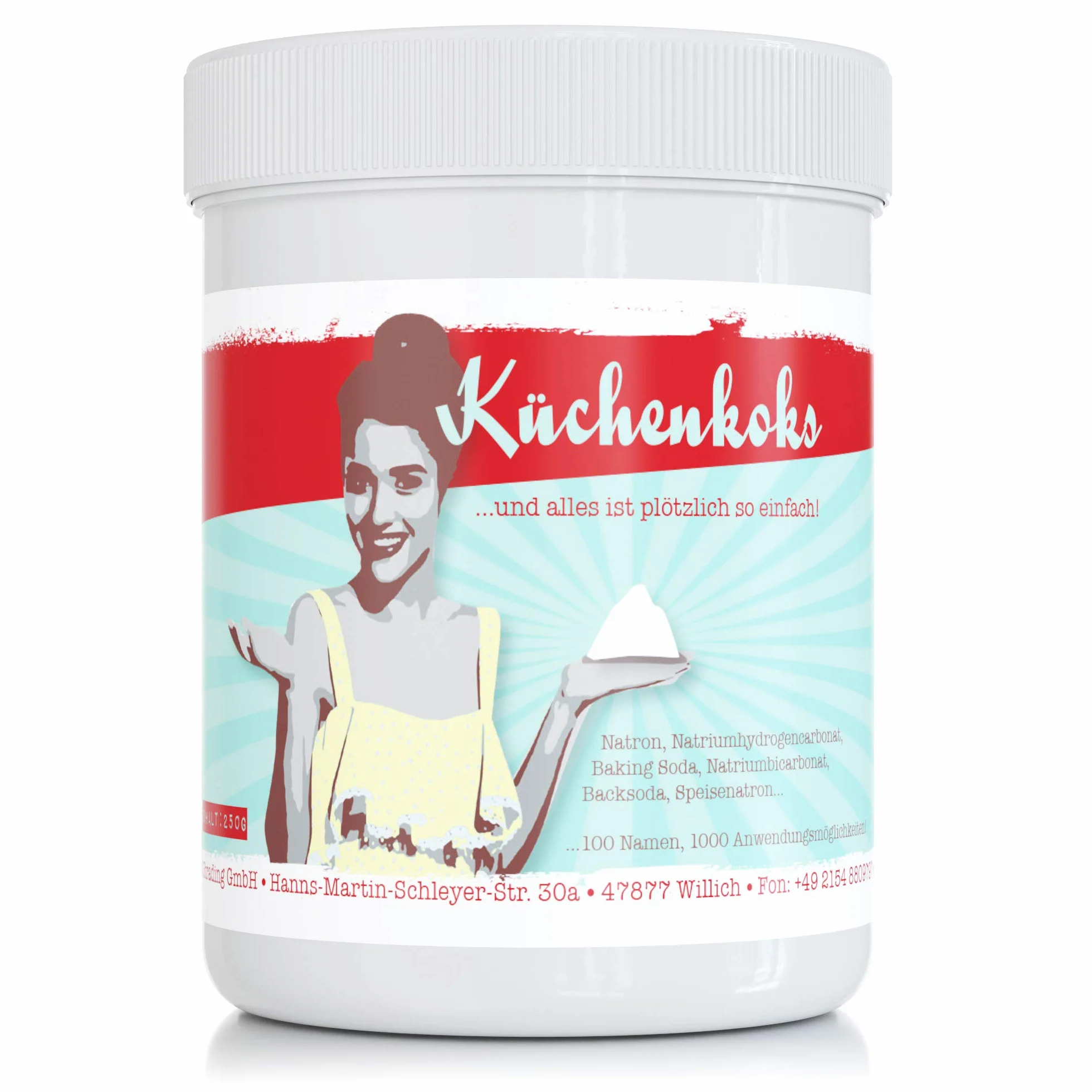 Wodorowęglan sodu 250 g – do kuchni, łazienki, gospodarstwa domowego