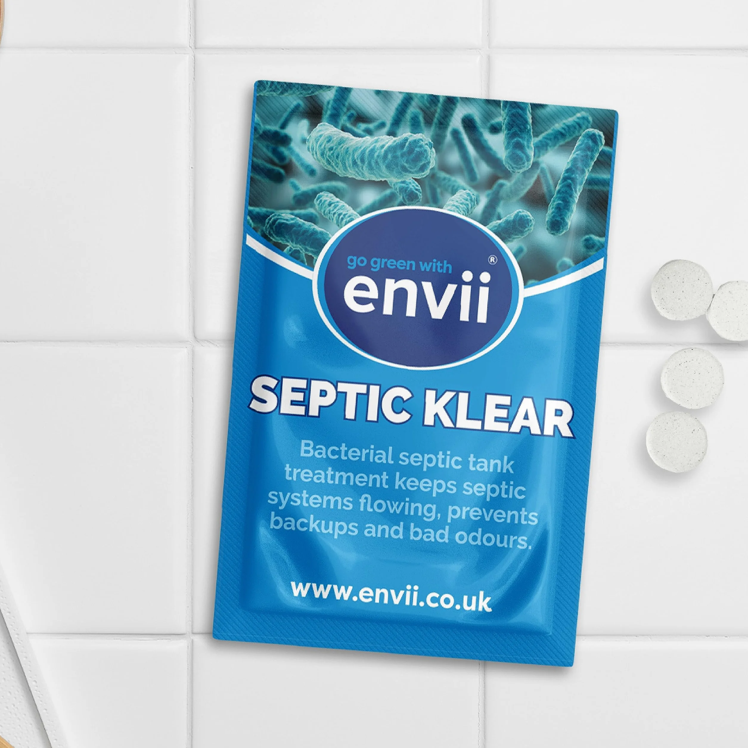 envii Septic Klear Tabletki do szamba z bakteriami i enzymami 12 sztuk